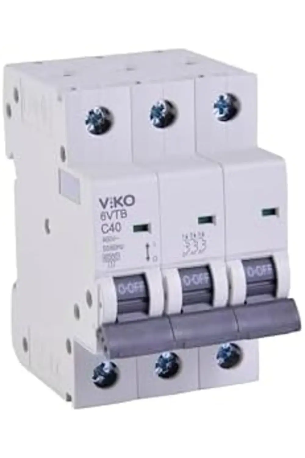 trendyvision 6VTB-3C40 Otomatik Sigorta 6kA C Tipi 3 Kutup 40A bu