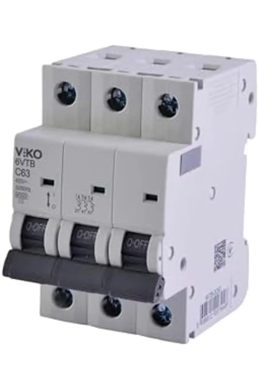trendyvision 6VTB-3C63 Otomatik Sigorta 6kA C Tipi 3 Kutup 63A bu