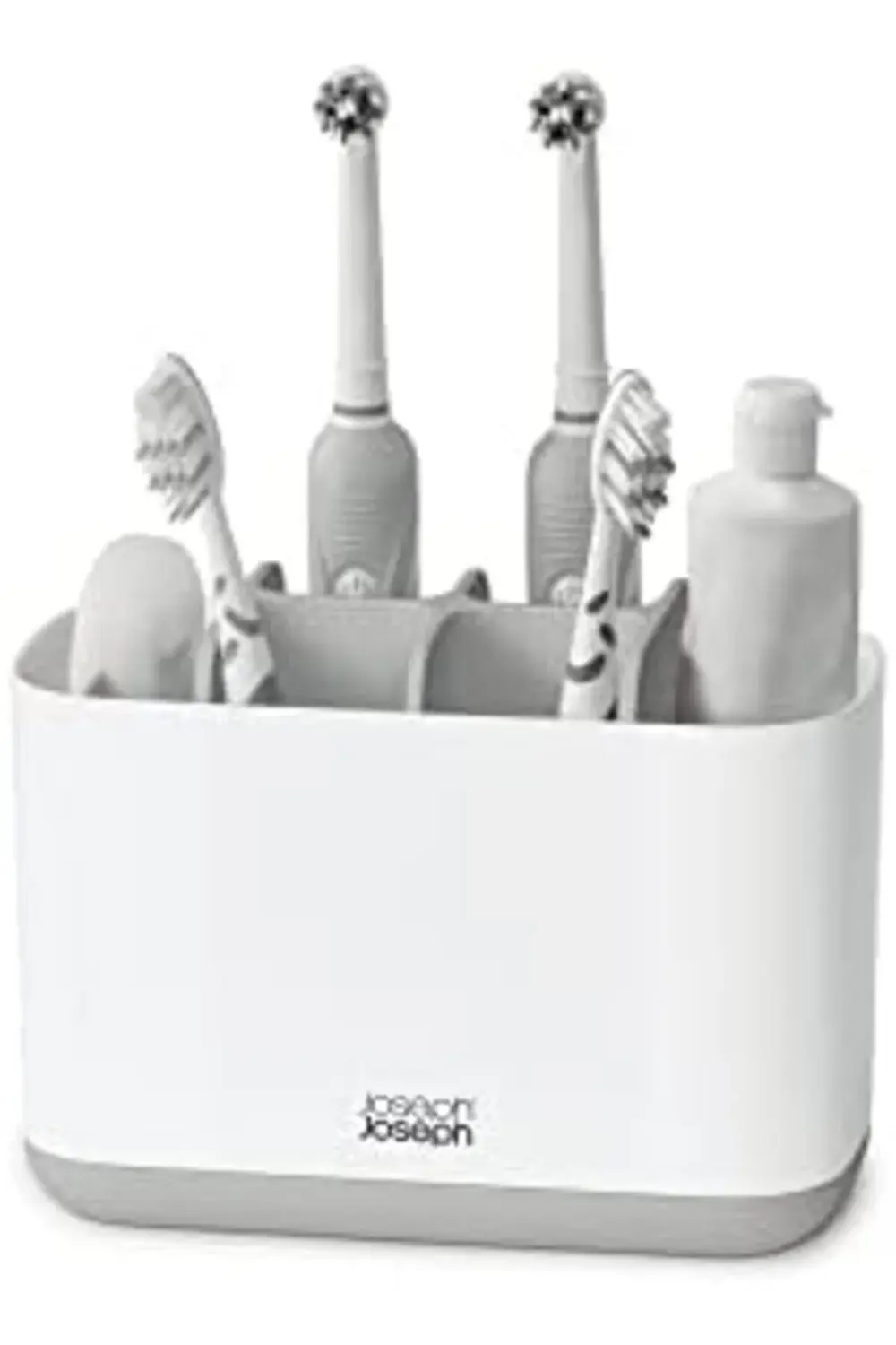 trendyvision 70510 Easy-Store Büyük Diş Fırçalık, Beyaz/Gri buyfl