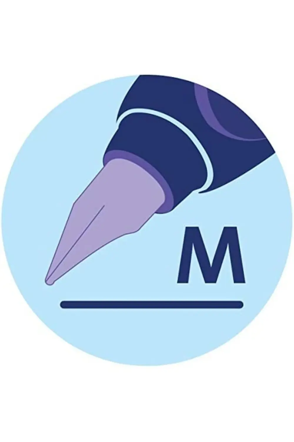 trendyvision 814737 dolma kalem Twist yay M, derin mavi, 1 kartuş