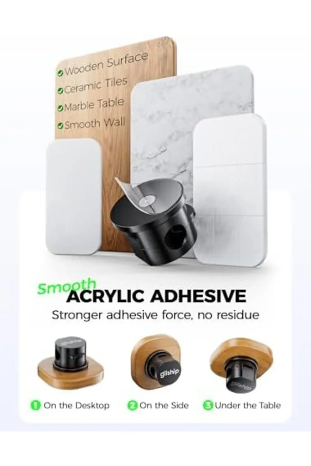 trendyvision 9 Paket Manyetik Kablo Klipsi - gliship [Yükseltilmi