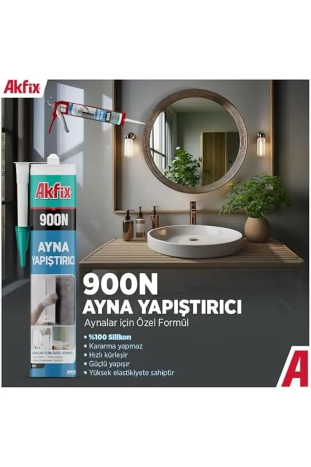 trendyvision 900N Ayna Silikonu, Nötr Sistem,%100 Silikon, Solven