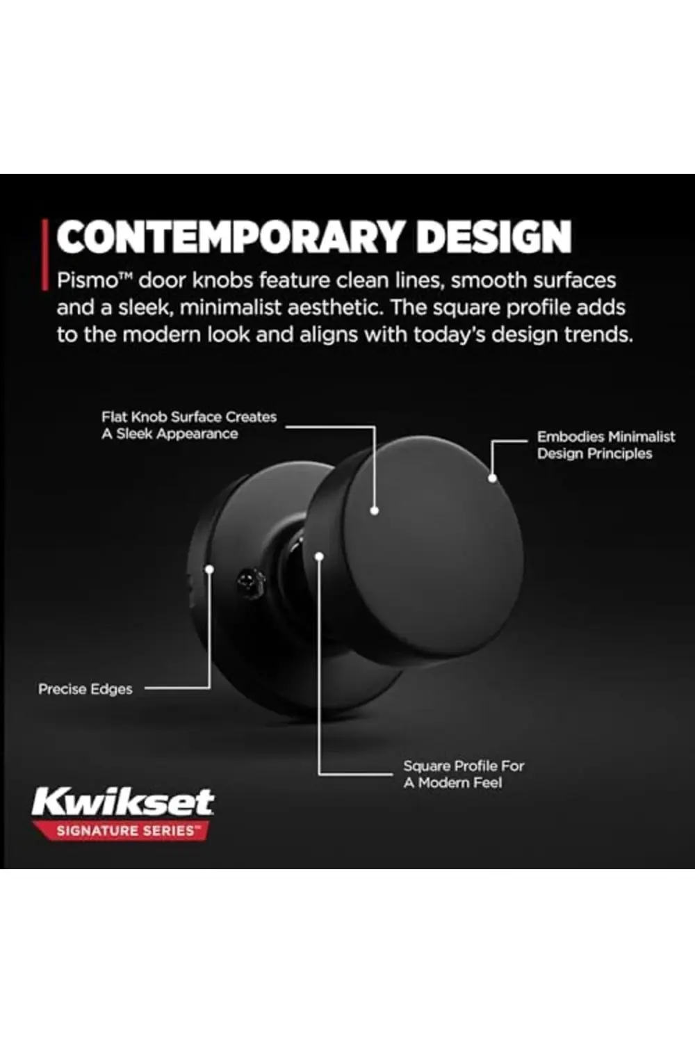 trendyvision 97880-938 Pismo Yarım Kukla Etkin Kapı Topuzu, Demir