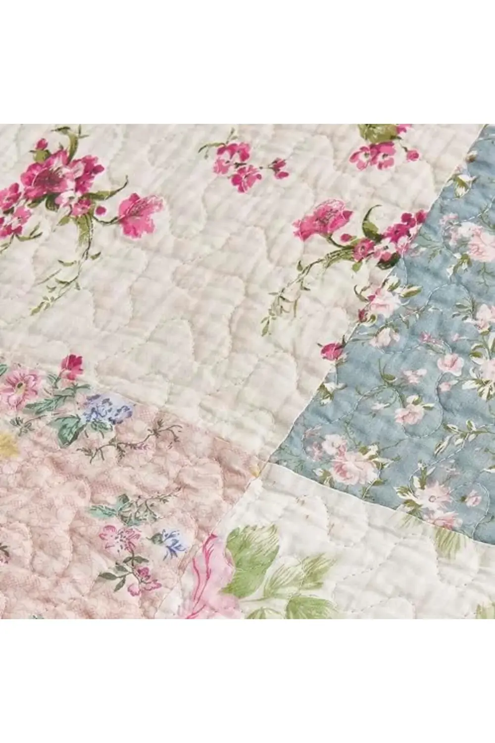 trendyvision Abbi 5 Parça Bahçe Çiçekli Yıkanmış%100 Pamuk Ters Ç