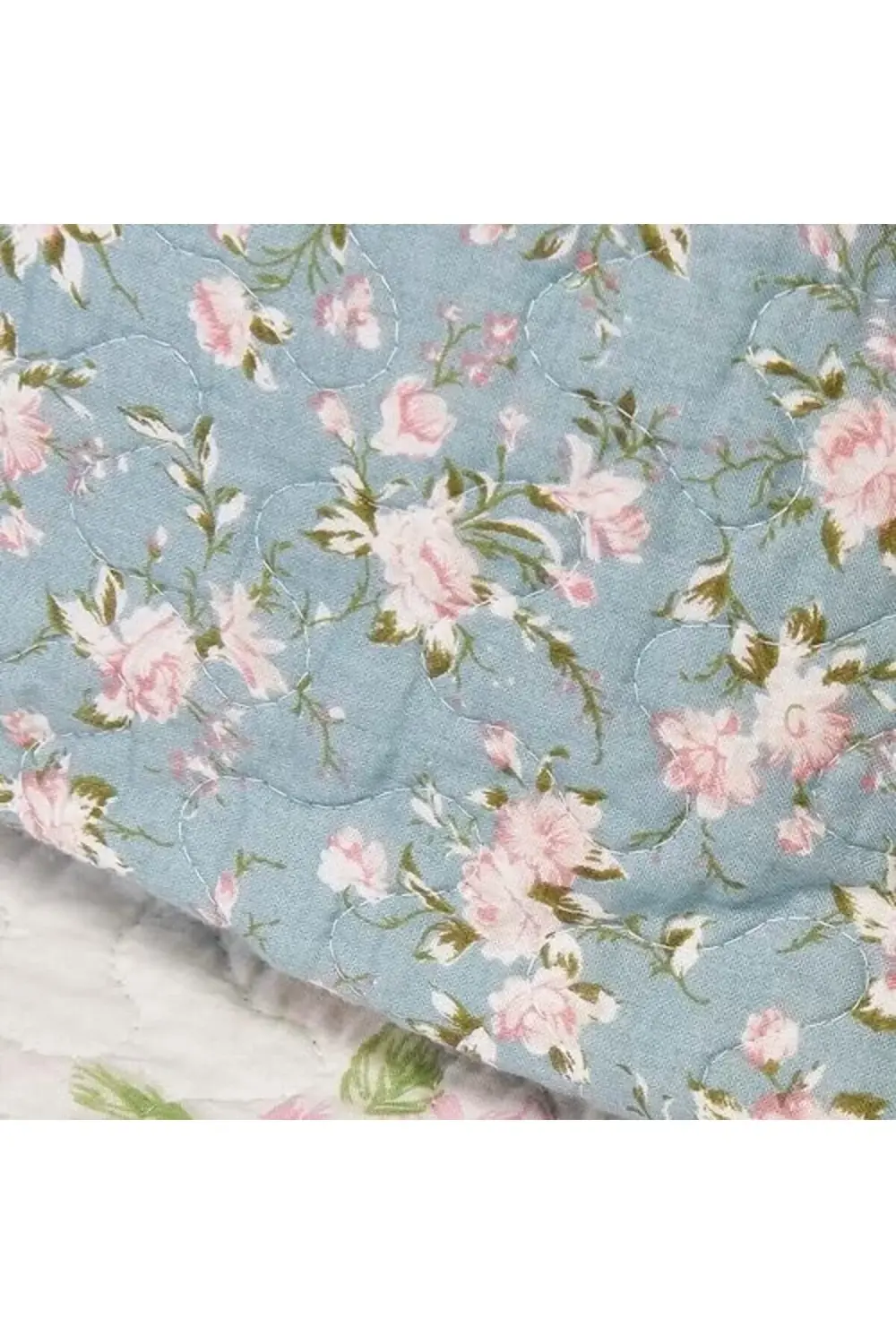 trendyvision Abbi 5 Parça Bahçe Çiçekli Yıkanmış%100 Pamuk Ters Ç