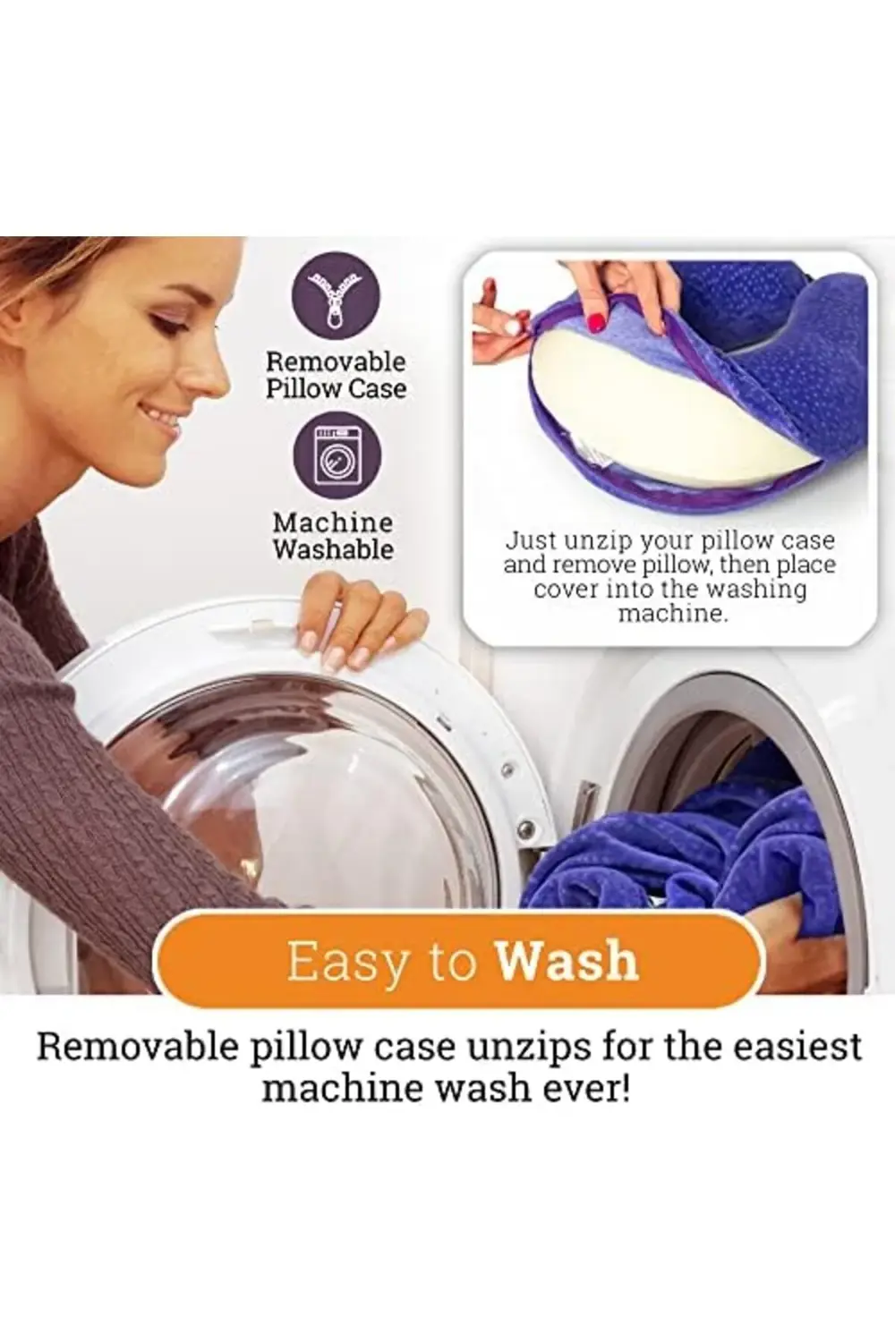 trendyvision aeris Uçaklar ve Araba için Mor Seyahat Yastığı - Uy