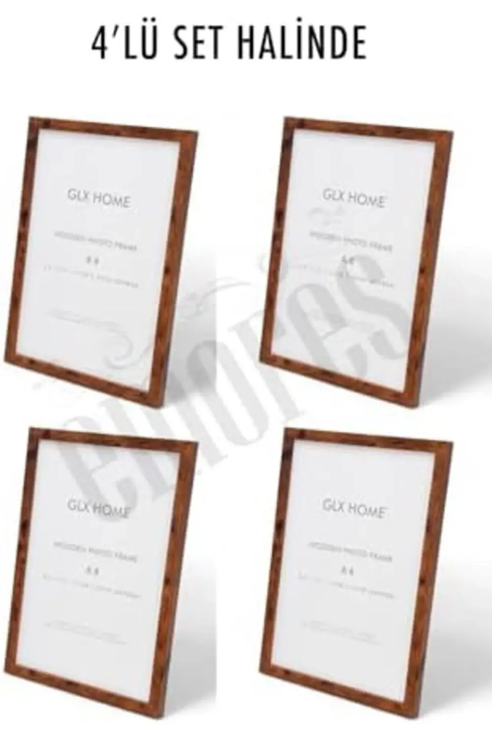 trendyvision Ahşap Resim Çerçevesi 4'lü Set Halinde 21 x 29 cm (A