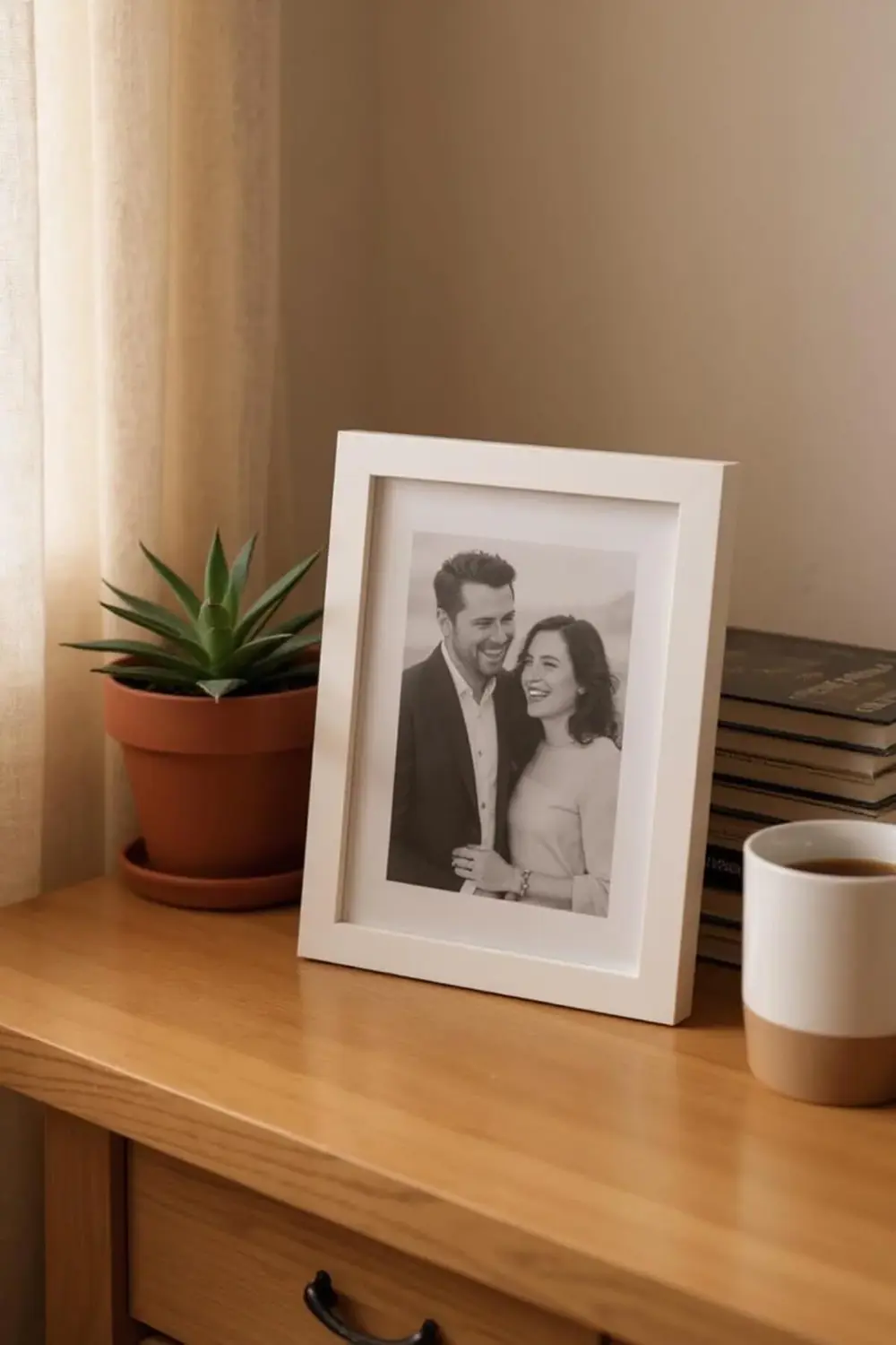 trendyvision Ahşap Resim Çerçevesi 4'lü Set Halinde 13 x 18 cm bo