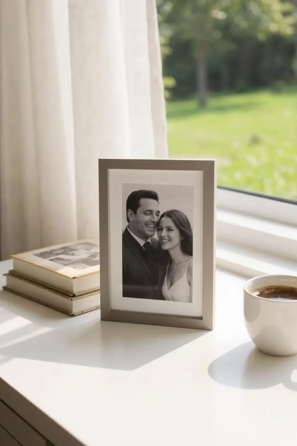 trendyvision Ahşap Resim Çerçevesi 4'lü Set Halinde 15 x 20 cm bo