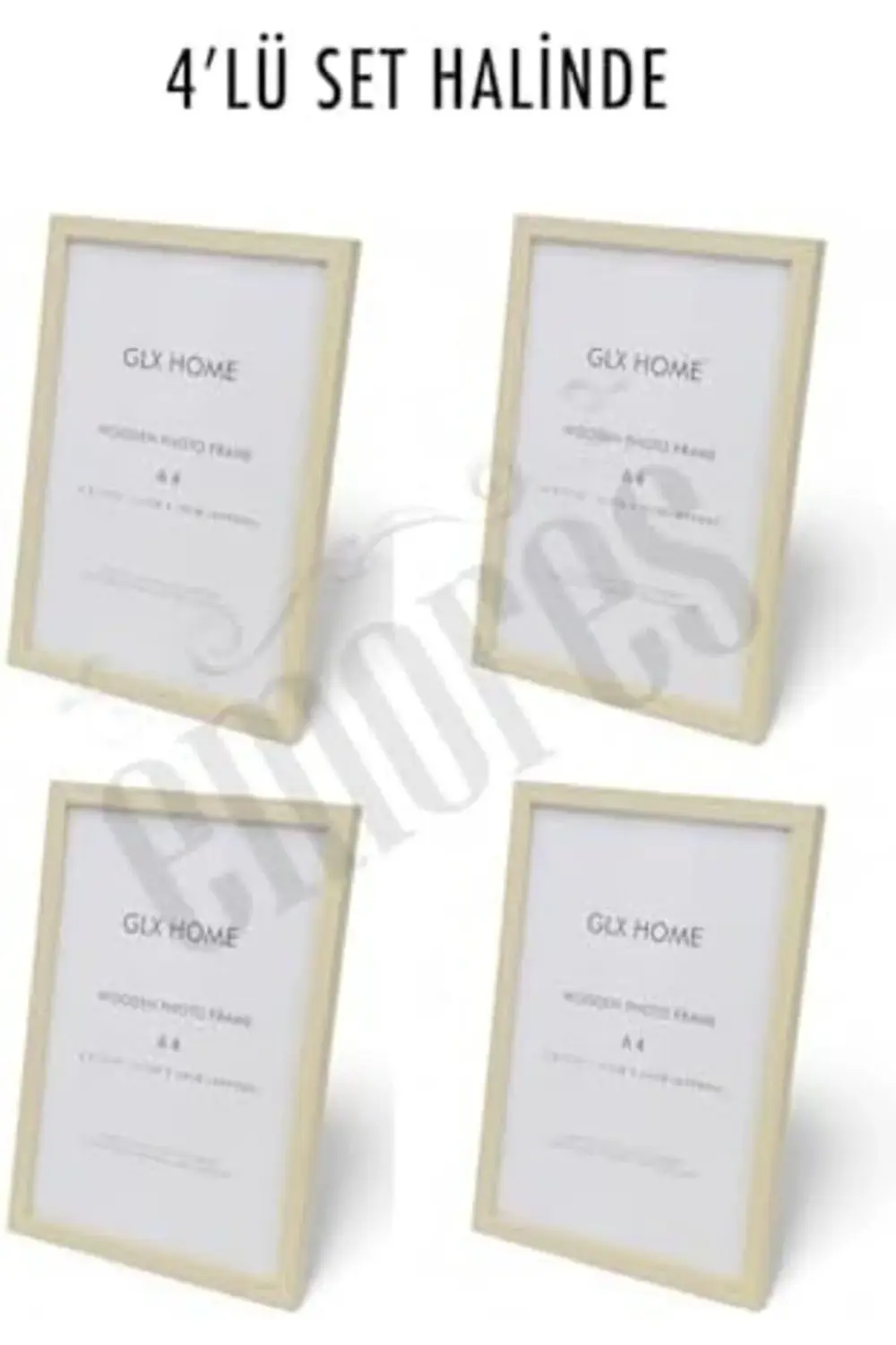 trendyvision Ahşap Resim Çerçevesi 4'lü Set Halinde 21 x 29 cm (A