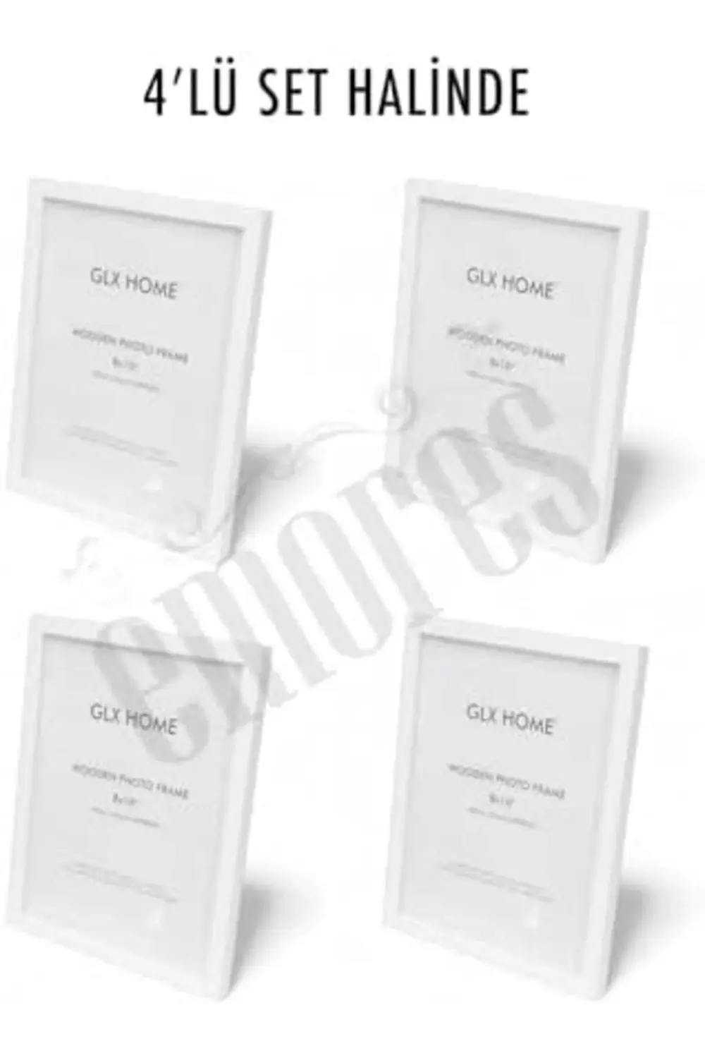 trendyvision Ahşap Resim Çerçevesi 4'lü Set Halinde 20 x 25 cm bo