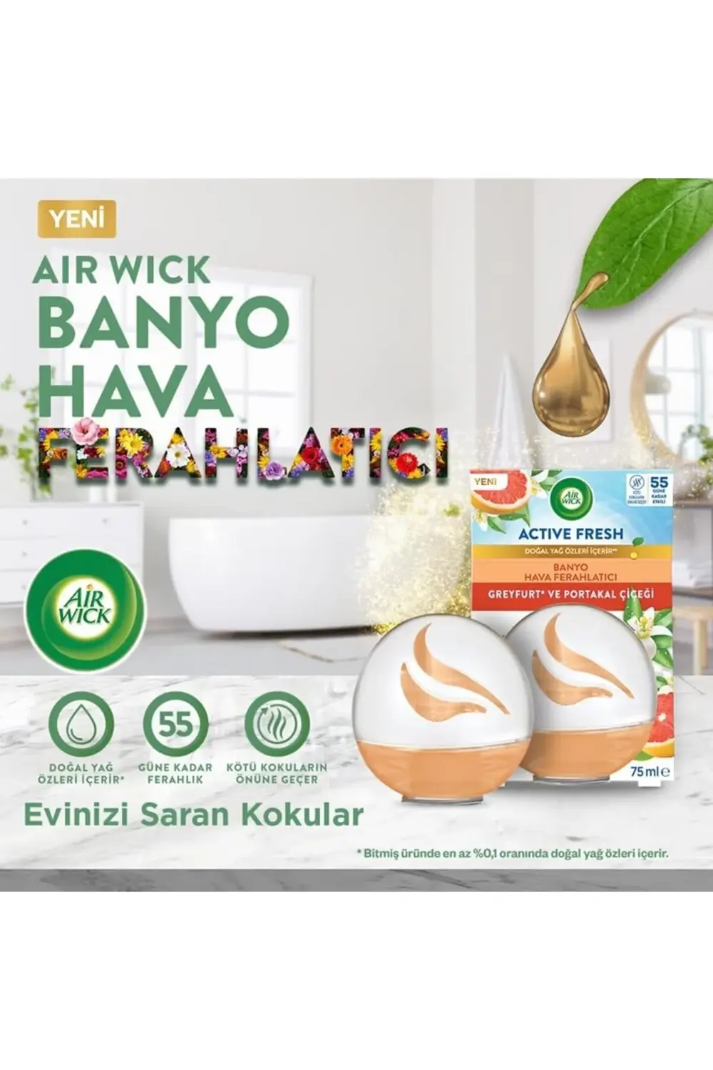 trendyvision Airwick Decosphere Hava Tazeleyeci Greyfurt ve Porta