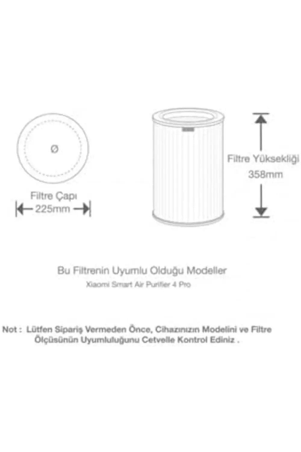 trendyvision Akıllı Hava Temizleyici 4 Pro Uyumlu HEPA + Karbon İ