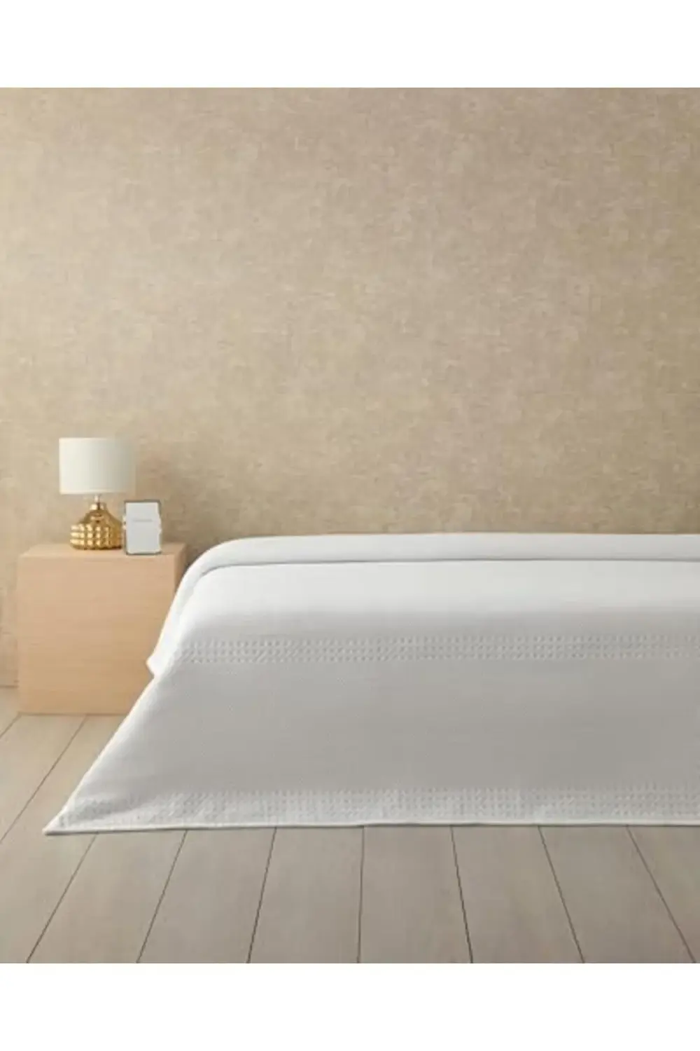 trendyvision Almina Pamuklu Çift Kişilik Pike Beyaz buyflicker 39