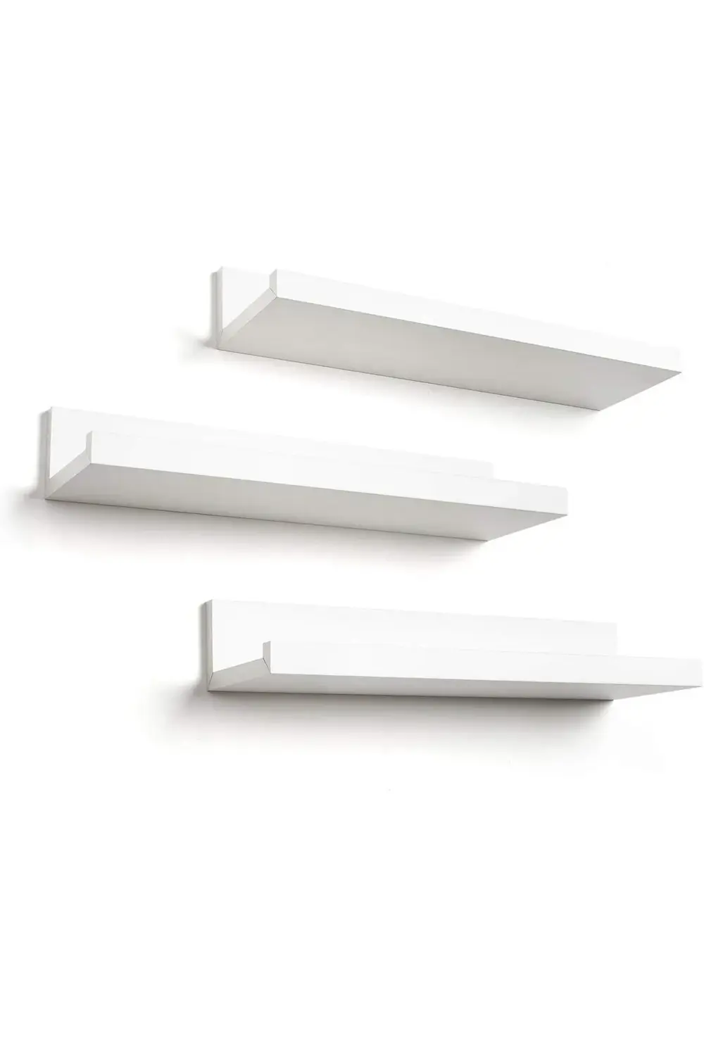 trendyvision Americanflat 35,6 cm asılı raf seti, 3'lü beyaz, kom