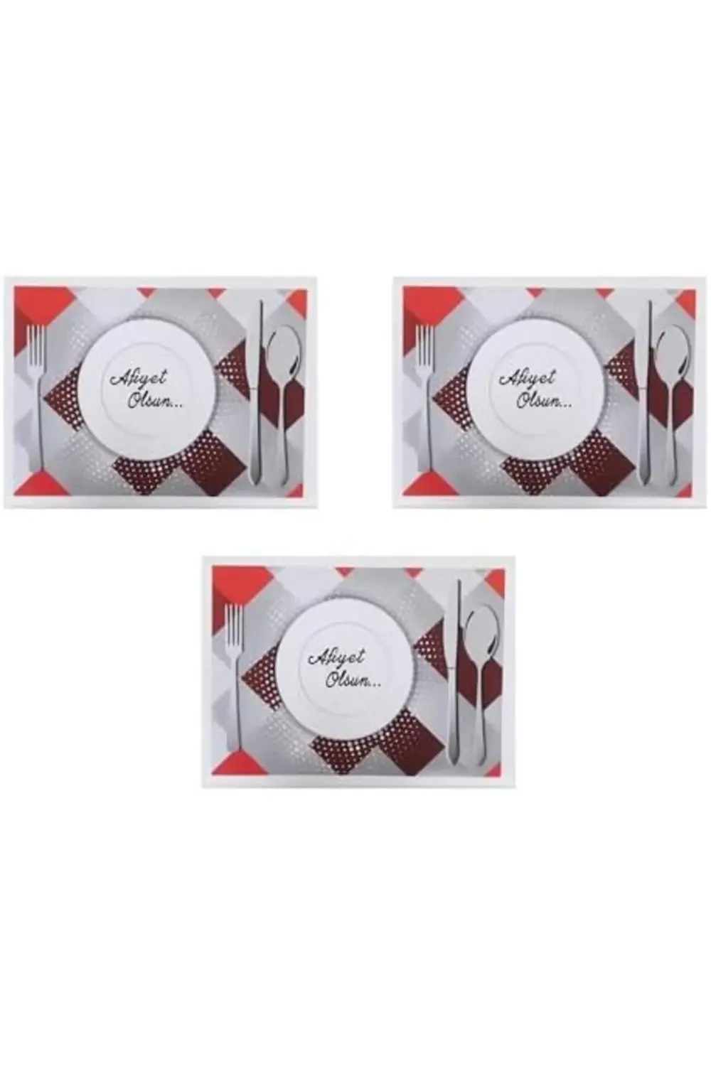 trendyvision Amerikan Servis Kağıdı Afiyet Olsun Baskılı Beyaz Ma