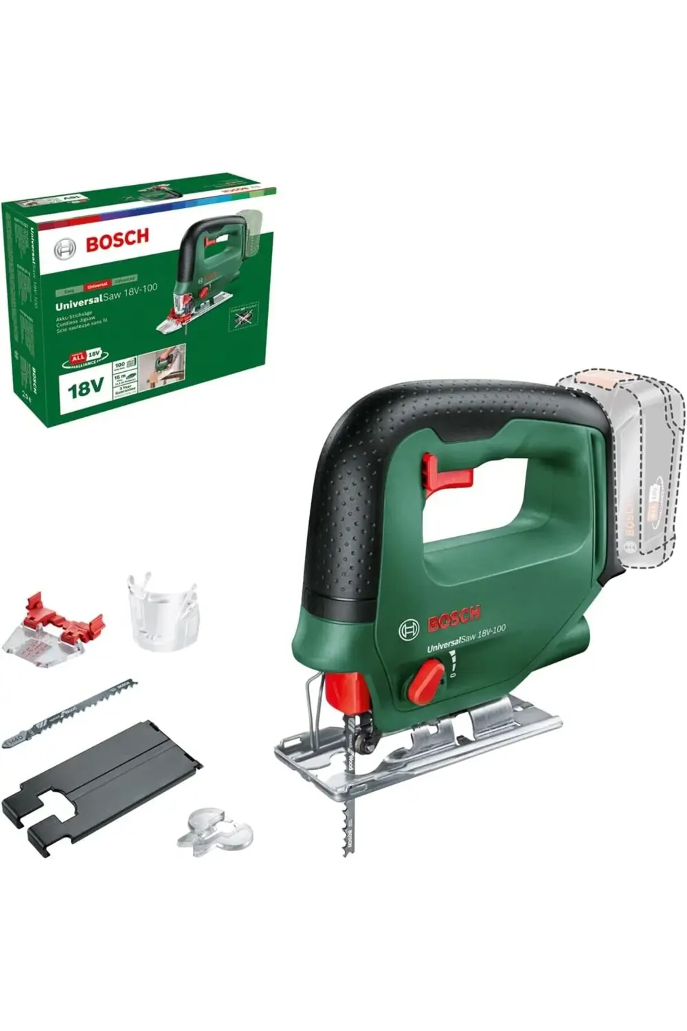 trendyvision And Akku Stichsäge Universalsaw 18V-100 (Ohne Akku, trendyvision And Akku Stichsäge Universalsaw 18V-100 (Ohne Akku,