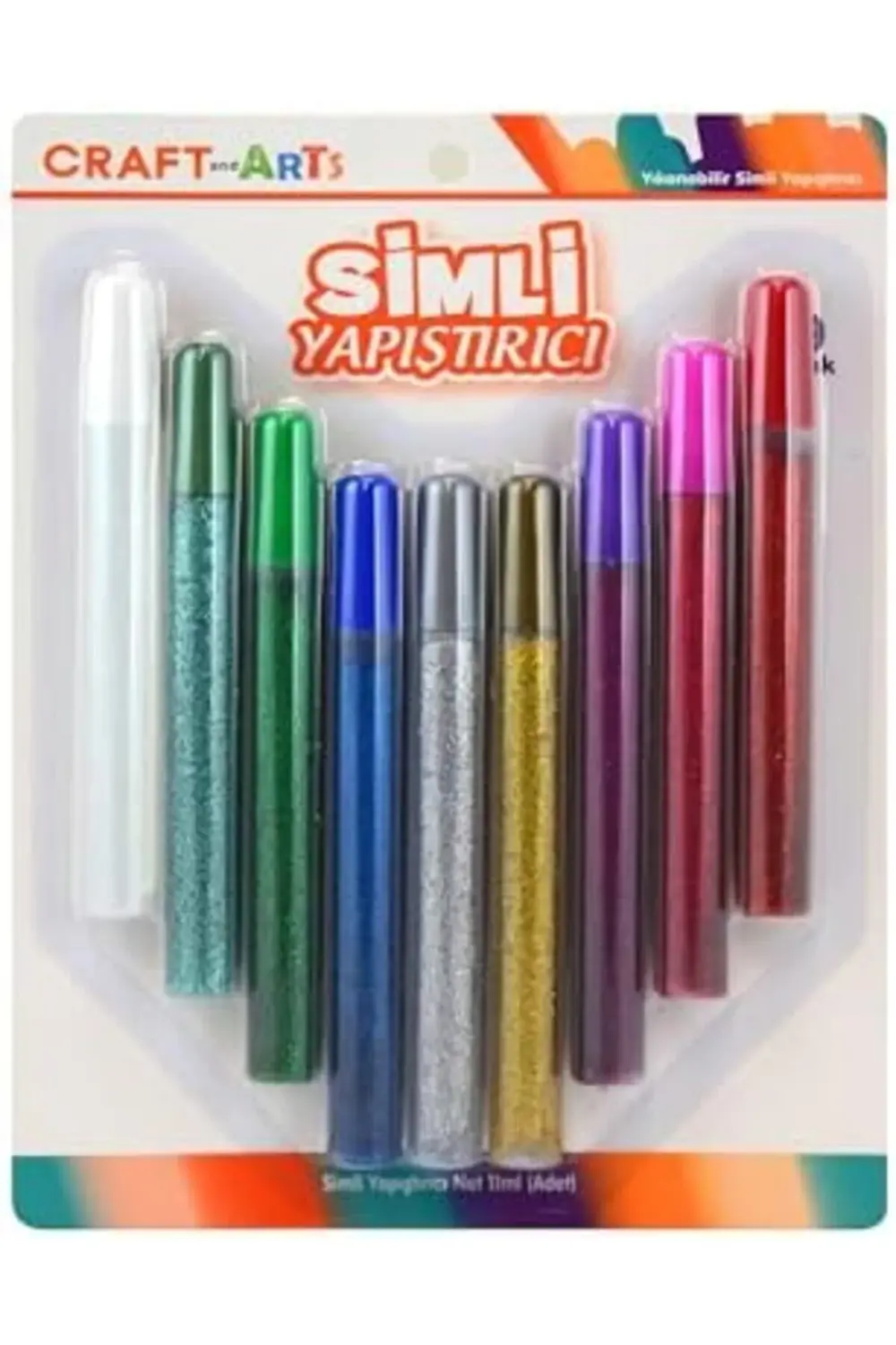 trendyvision And Arts Xd09125 9'Lu Glitter Glue (1 Adet Beyaz Laz