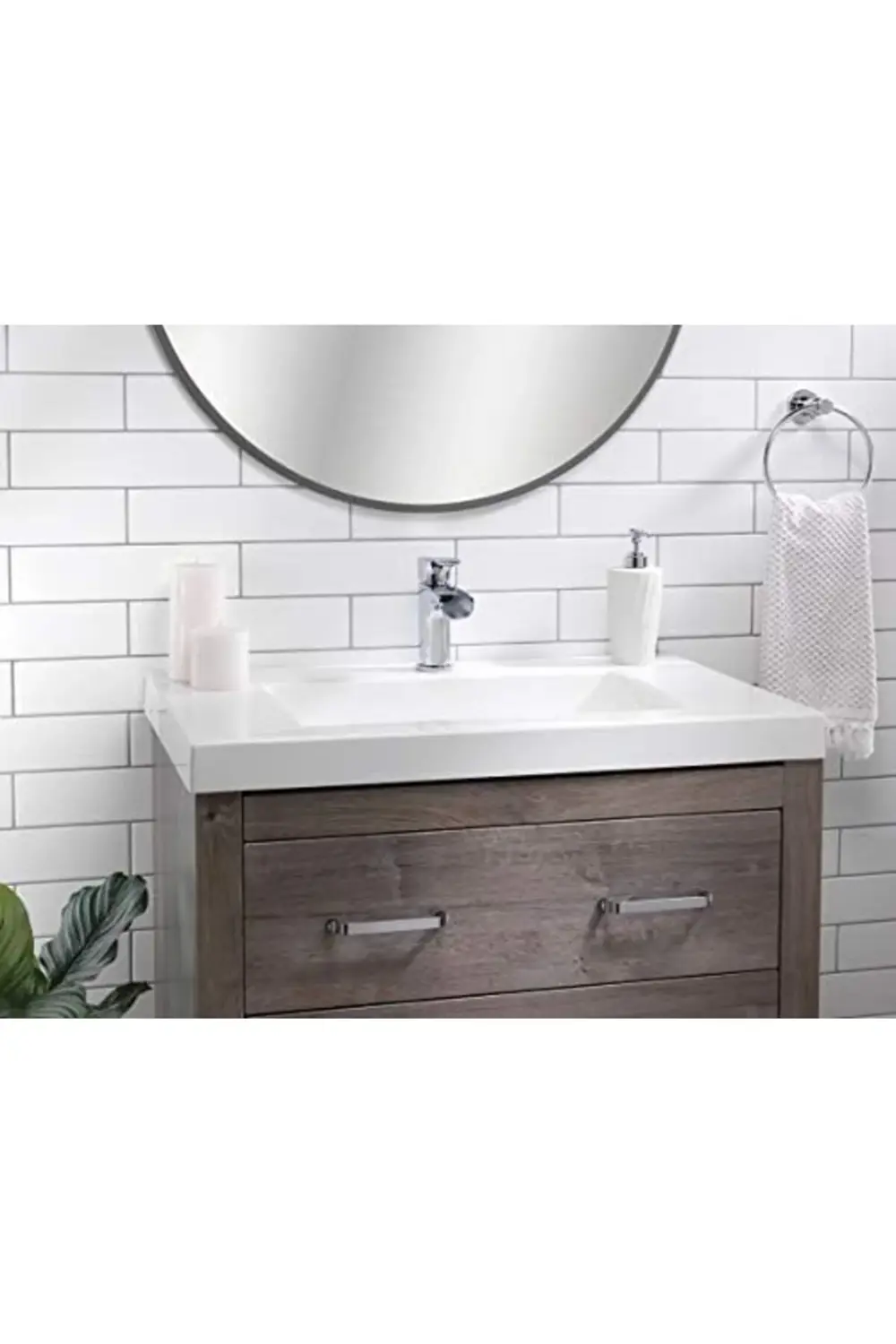 trendyvision Aqua H07L-412-AV-CH Banyo Lavabo Bataryası, Şelale T