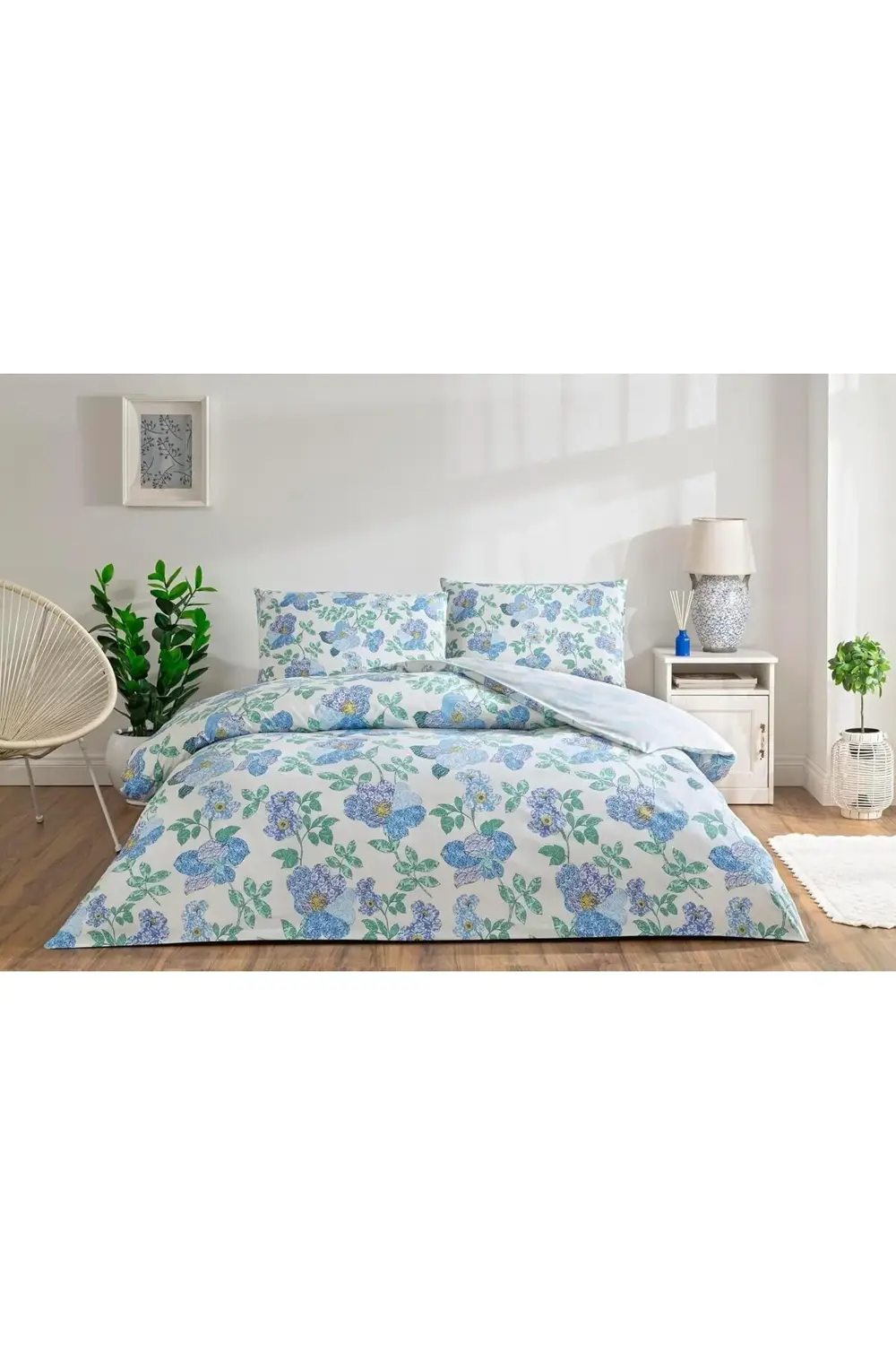 trendyvision Ardena Çift Kişilik Nevresim Takımı Mavi buyflicker