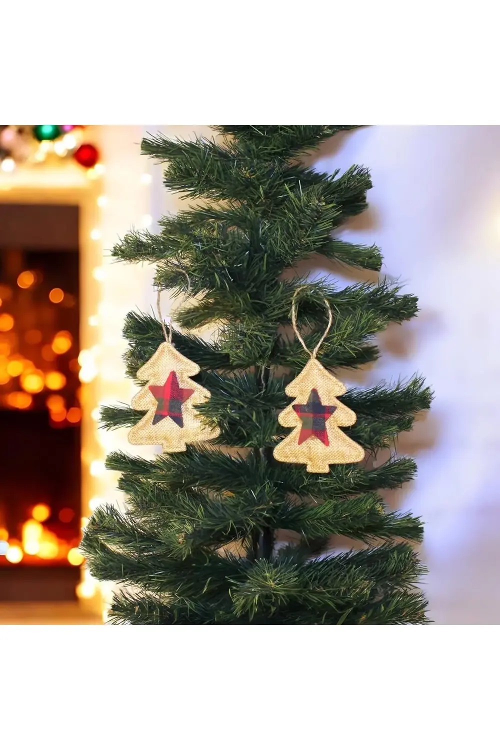 trendyvision ASMALI JÜT YILBAŞI AĞAÇ SÜS 10CM 2 ADET buyflicker 3