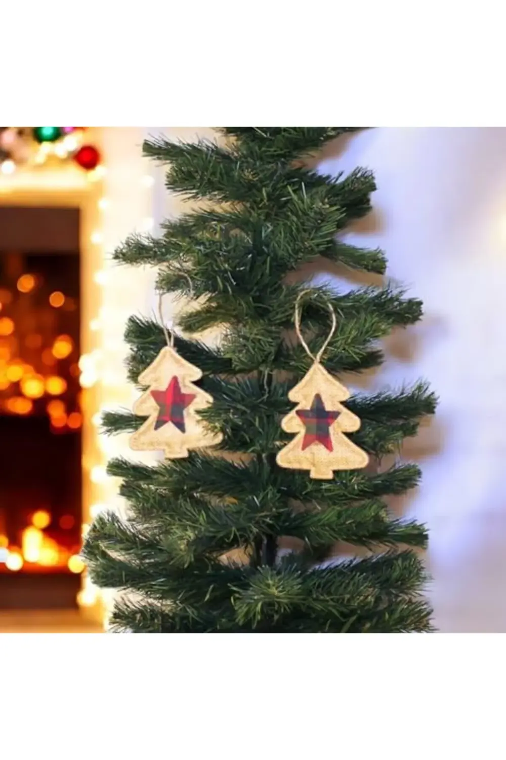 trendyvision ASMALI JÜT YILBAŞI AĞAÇ SÜS 10CM 2 ADET buyflicker 3