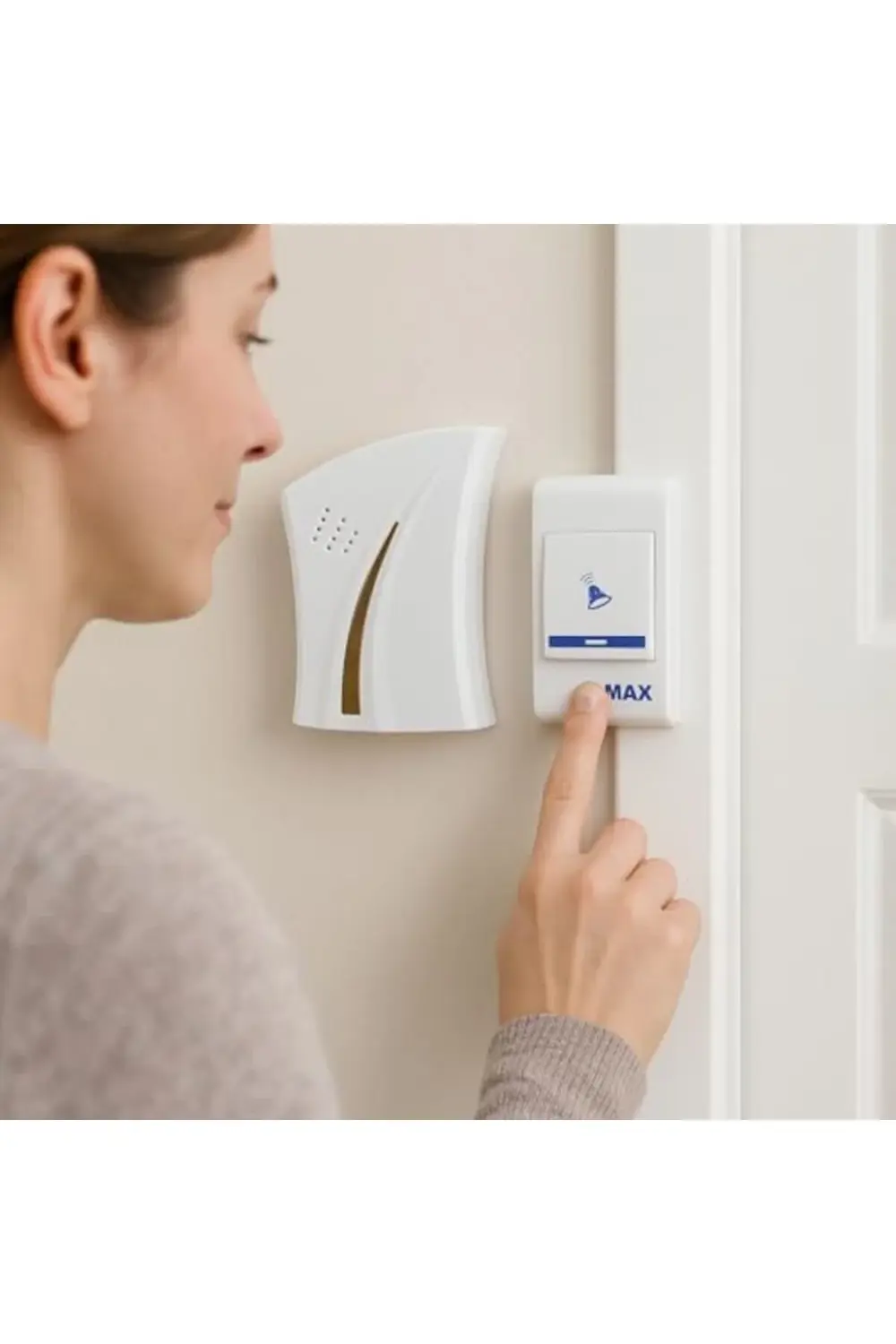 trendyvision Asorti Renk Kablosuz Pilli Kapı Zili – Şık ve Güçlü