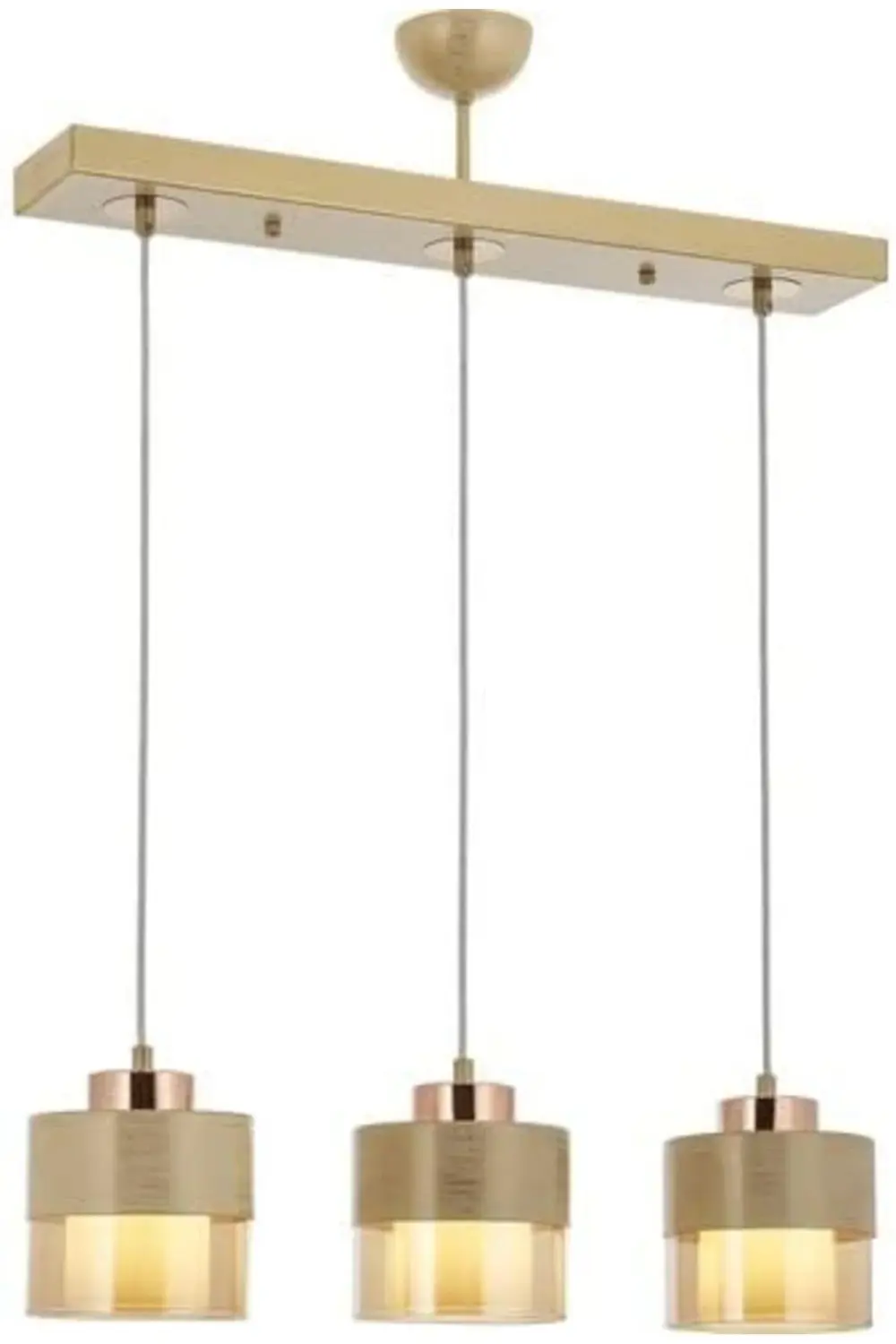 trendyvision AV-60193-3Y-KRM Krem Boyalı Modern Avize E27 Metal C