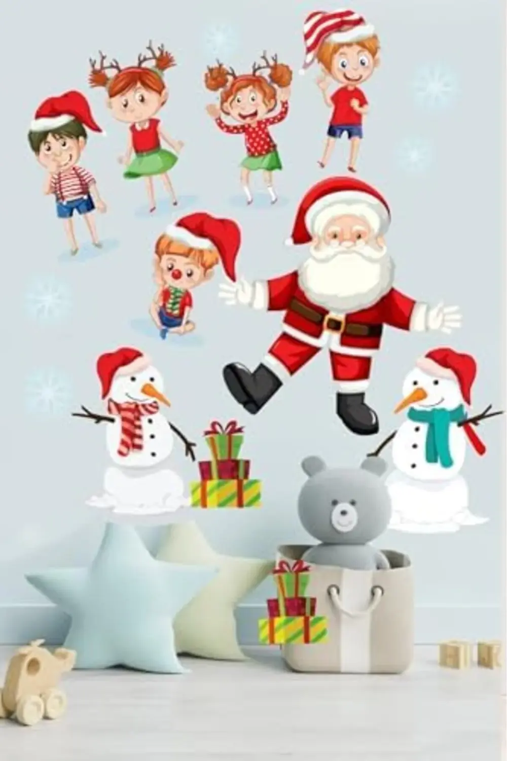 trendyvision Baba ve Sevimli Çocuklar Çocuk Odası Stickeri buyfli