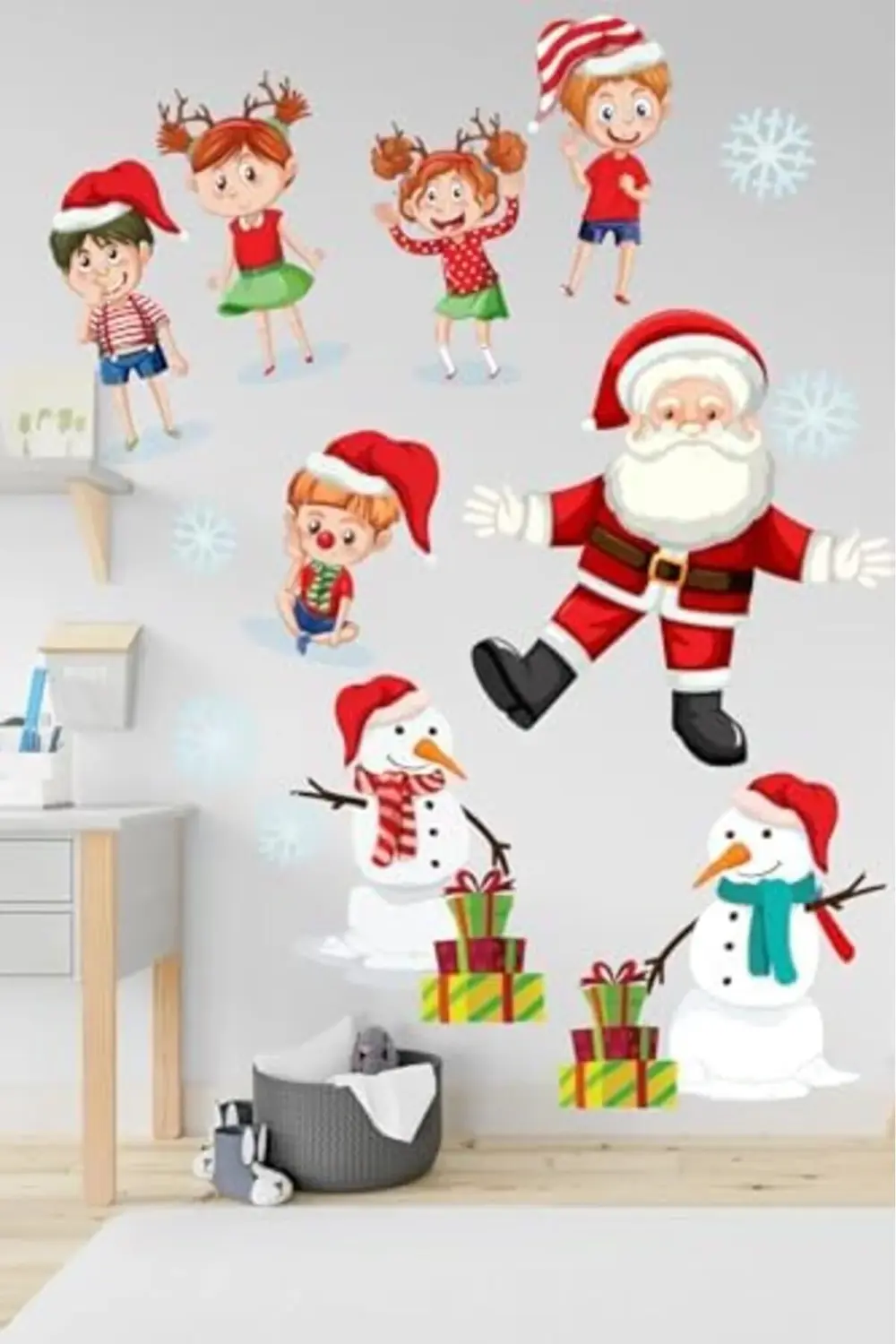 trendyvision Baba ve Sevimli Çocuklar Çocuk Odası Stickeri buyfli