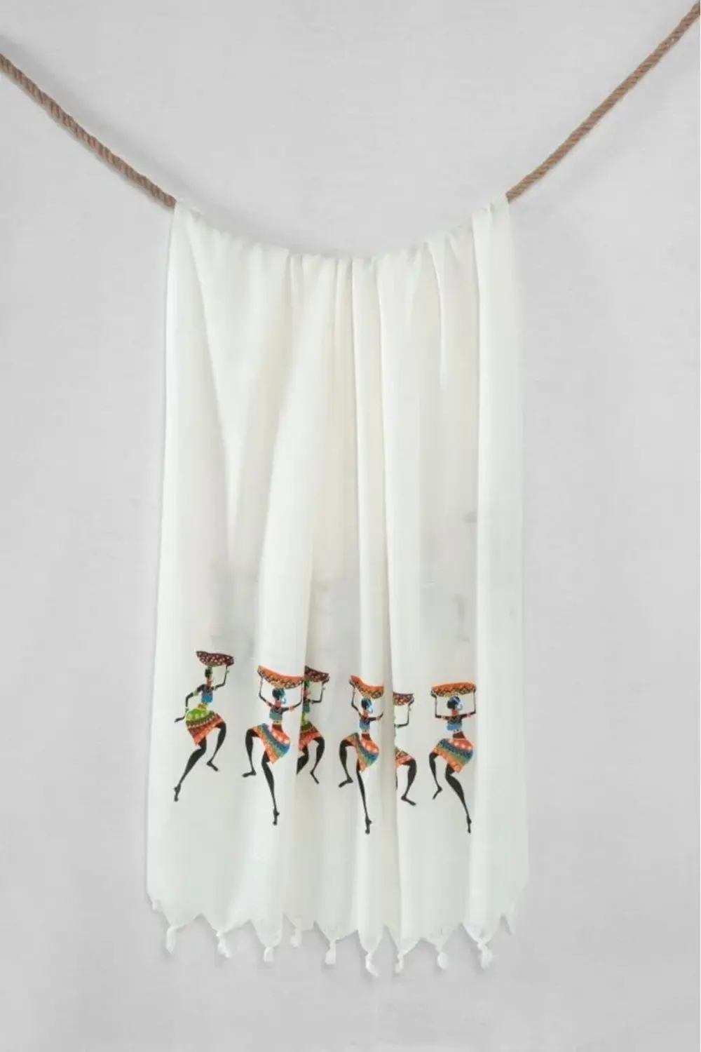 trendyvision Bambu Baskılı Banyo Havlusu Kahve buyflicker 395519