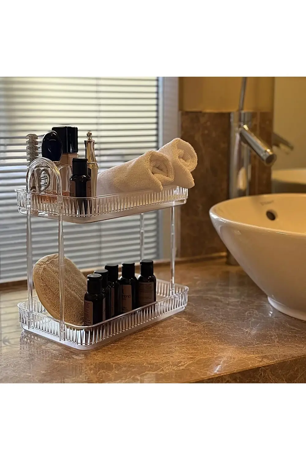 trendyvision Banyo Düzenleyici Organizer Banyo Rafı (Şeffaf) buyf