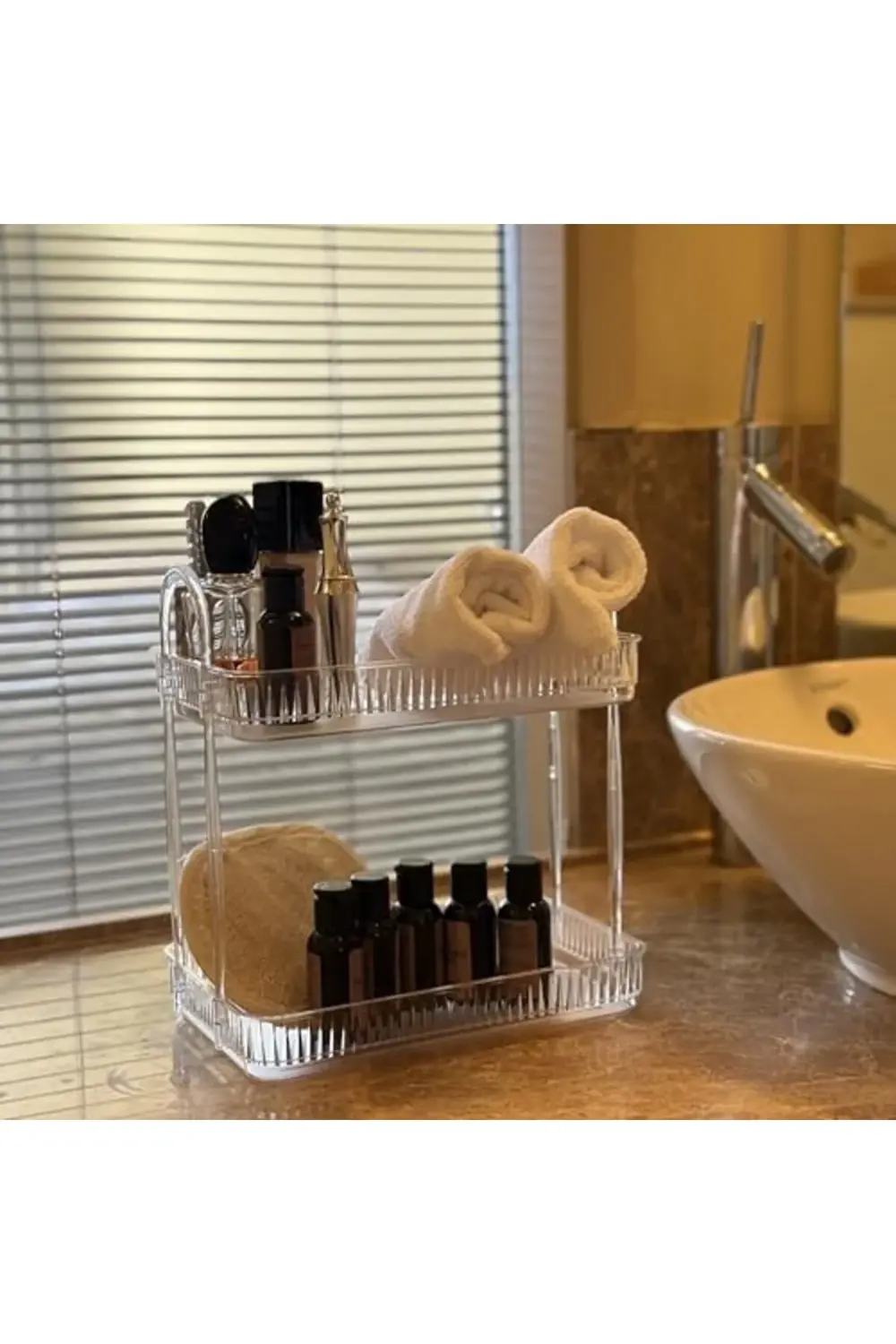 trendyvision Banyo Düzenleyici Organizer Banyo Rafı (Şeffaf) buyf