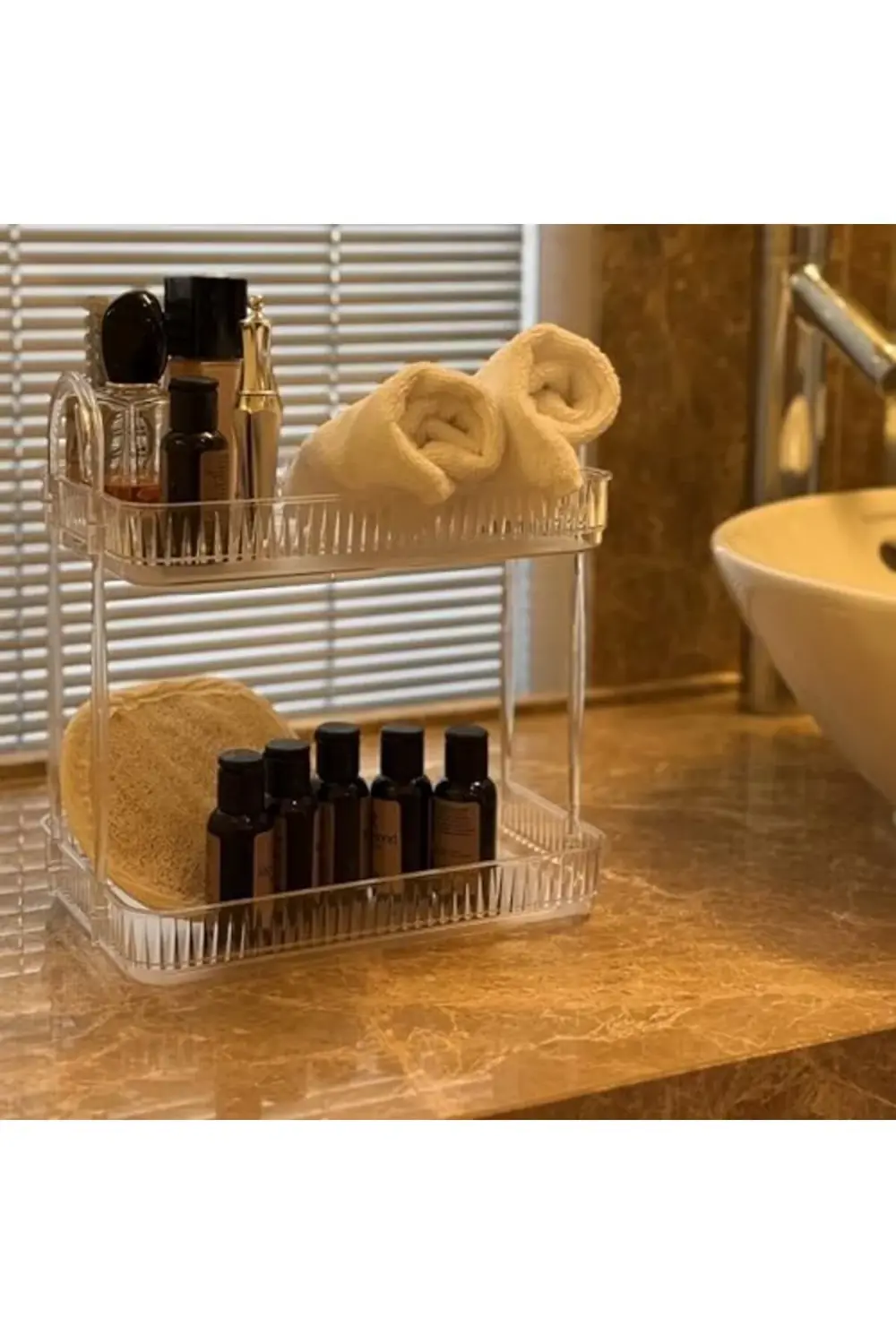 trendyvision Banyo Düzenleyici Organizer Banyo Rafı (Şeffaf) buyf