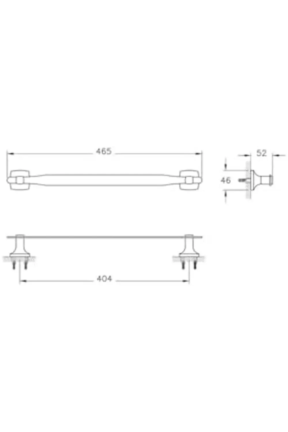 trendyvision Base 400 A4411936 Uzun Havluluk, Mat Siyah buyflicke