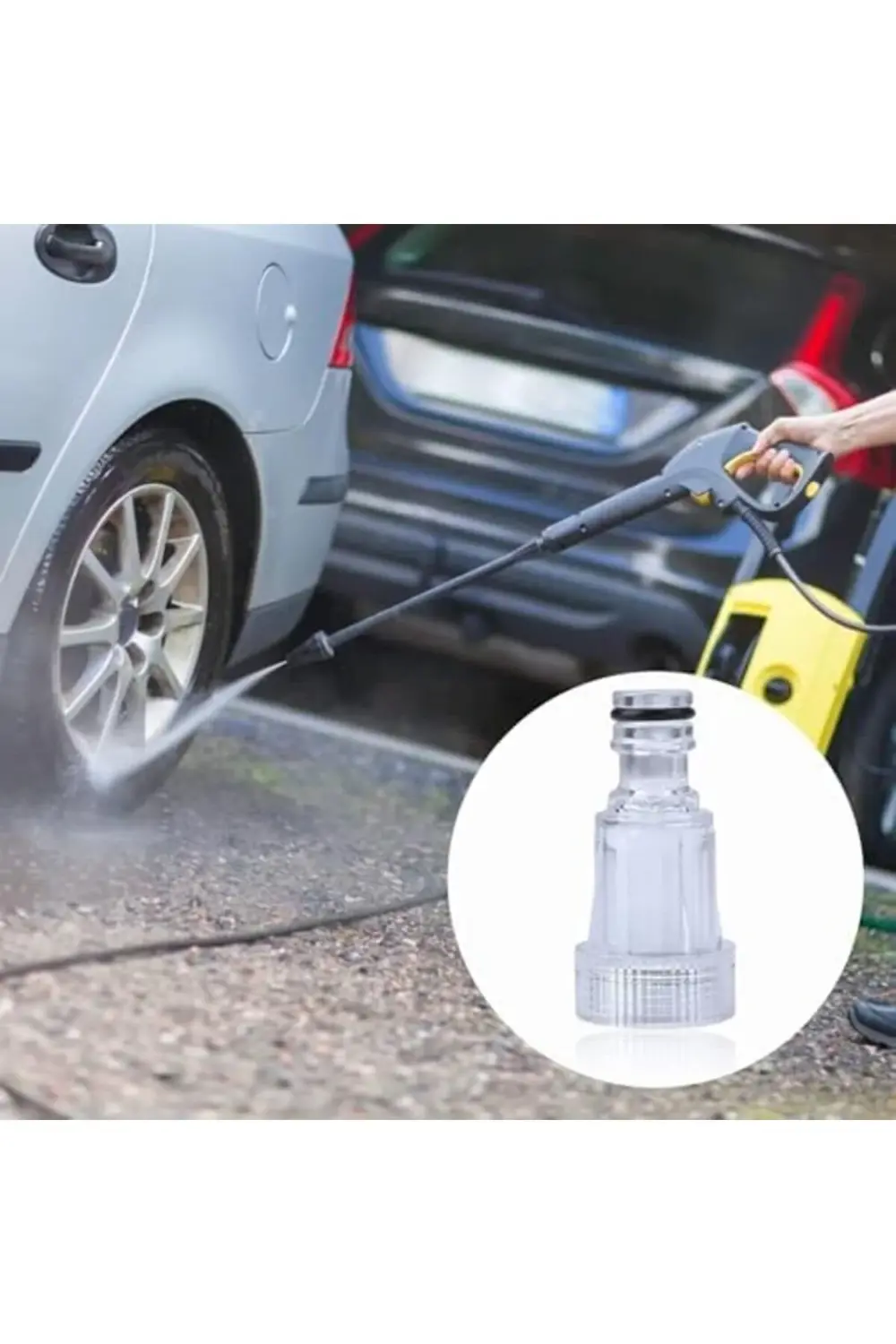 trendyvision Basınçlı Yıkayıcı Adaptörü, 3 Parça Bahçe Hortumu Ba