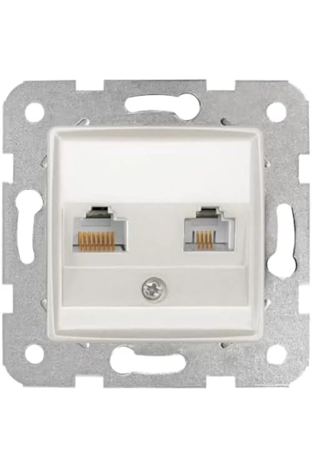 trendyvision Beyaz Data ve Nümeris CAT6 ve CAT3 Mekanizma ve Kapa