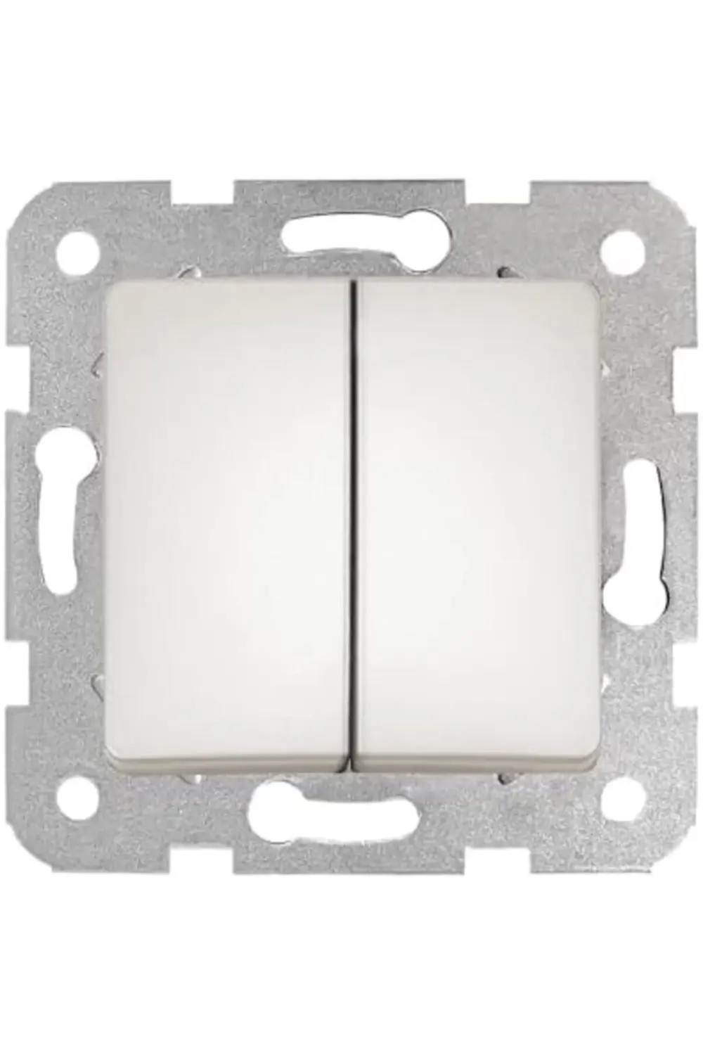 trendyvision Beyaz Dual Anahtar Mekanizma ve Düğme buyflicker 395