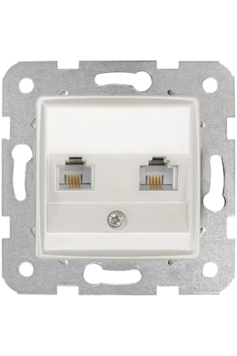 trendyvision Beyaz İkili Nümeris CAT3 Mekanizma ve Kapak buyflick