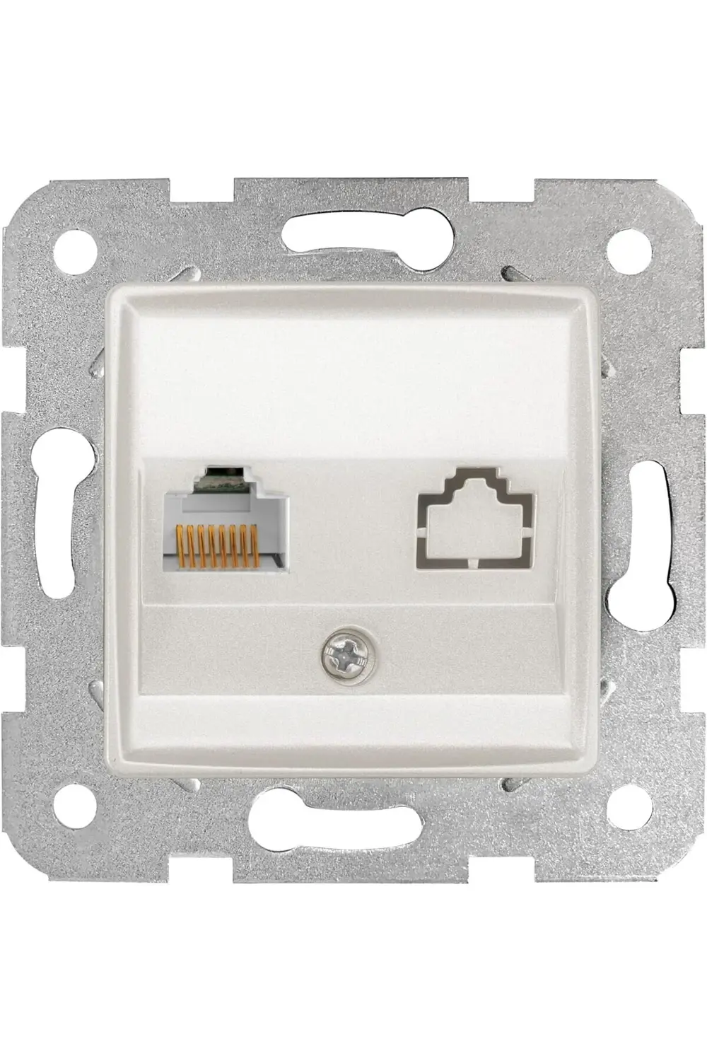 trendyvision Beyaz Tekli Data CAT6 Mekanizma ve Kapak buyflicker