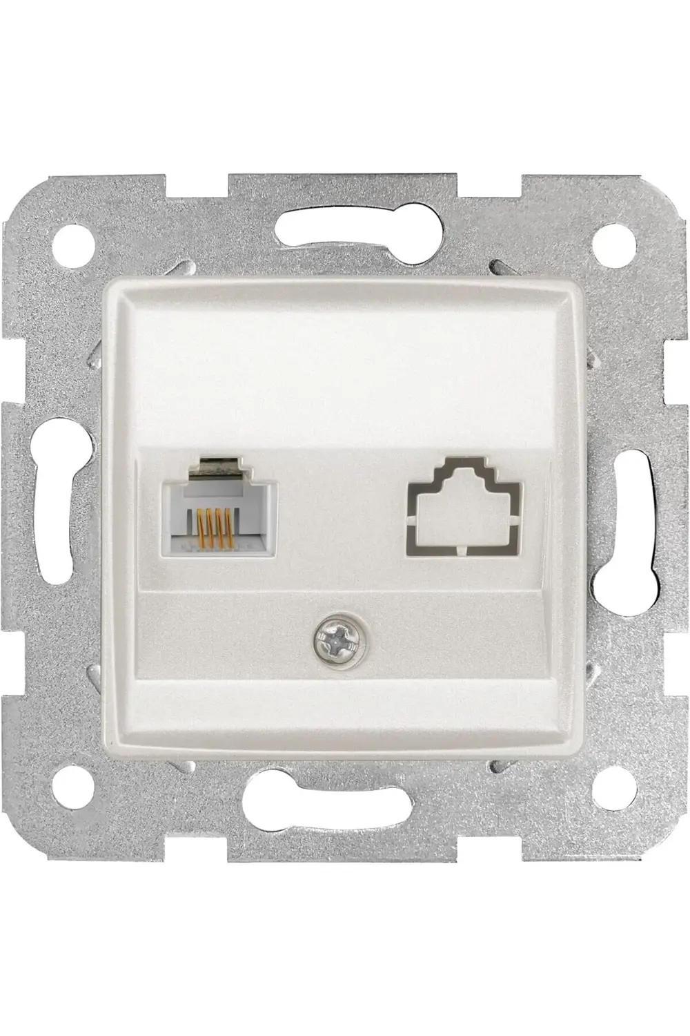 trendyvision Beyaz Tekli Nümeris CAT3 Mekanizma ve Kapak buyflick