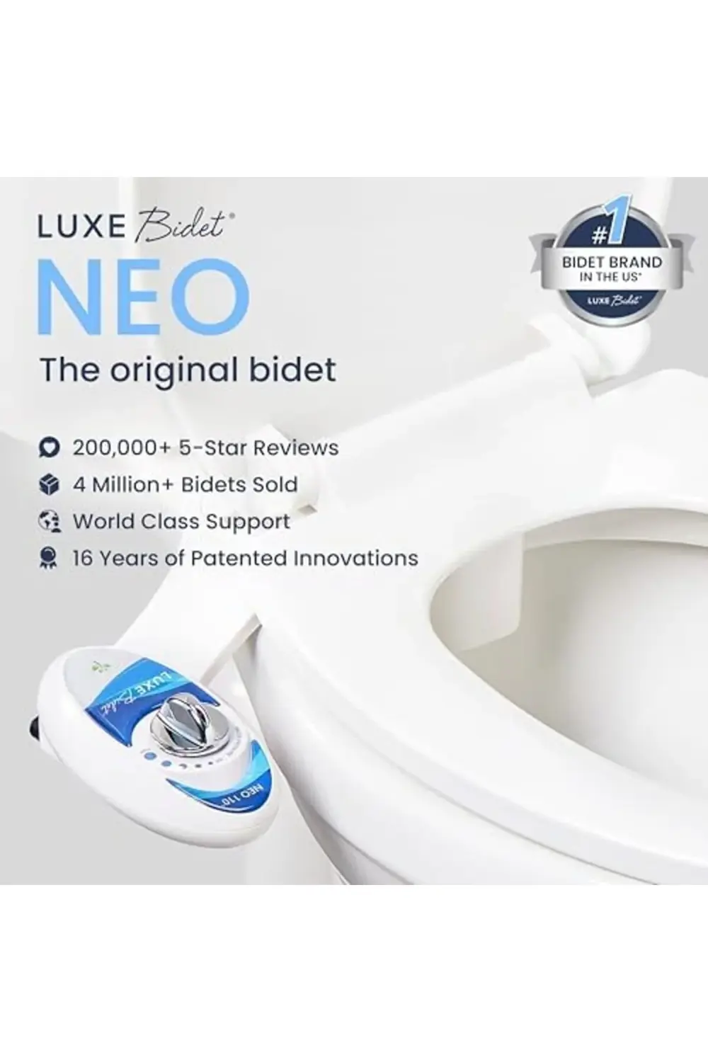 trendyvision Bidet Neo 110 – Taze, Su, Elektriksiz Mekanik Bide K