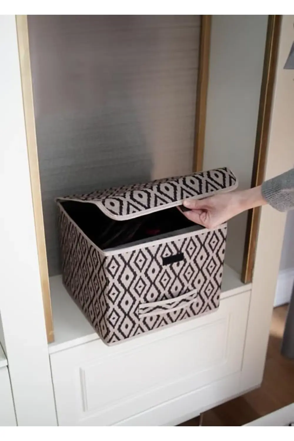 trendyvision Bohe Kapaklı Kutu Raf Organizer Düzenleyici Sepet Mi