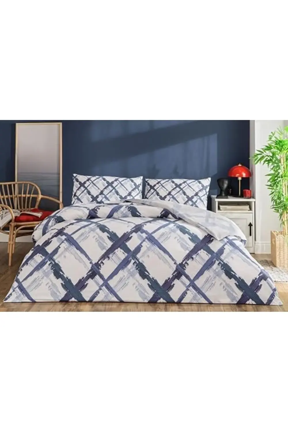 trendyvision Briza Standart Nevresim Takımı, Mavi, Çift Kişilik b