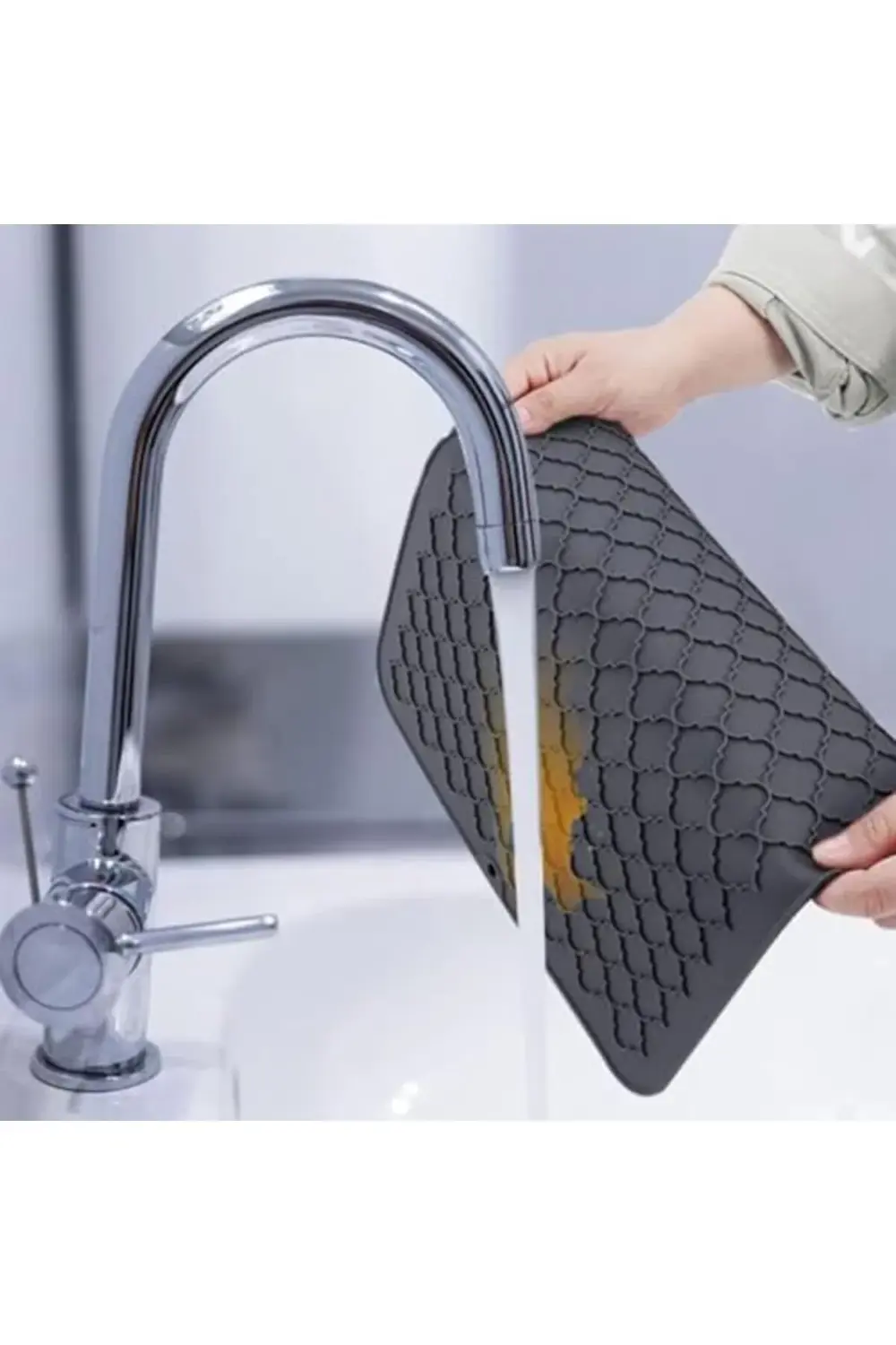 trendyvision Bulaşık yıkama matı, 40x30 cm silikon mutfak paspası