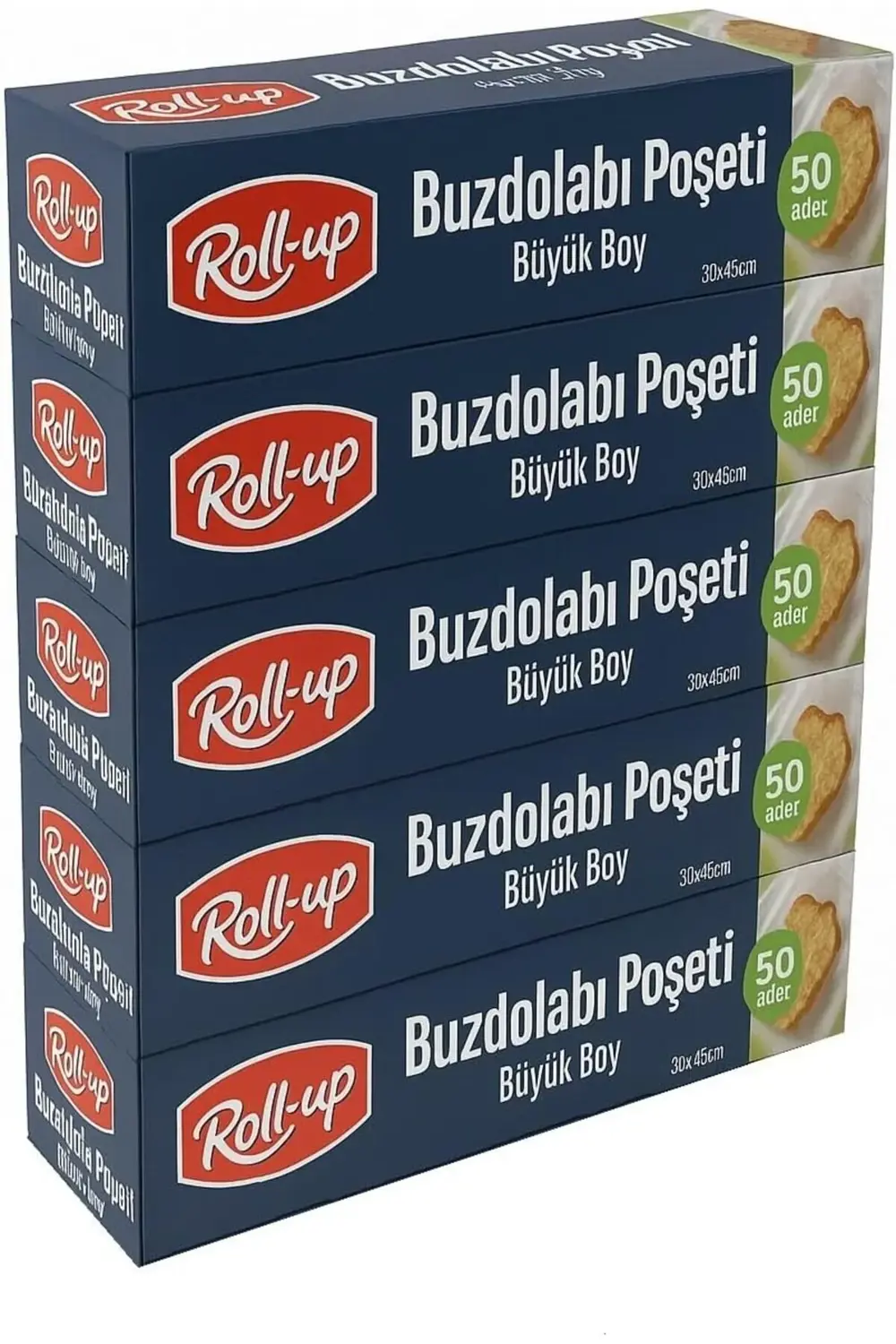 trendyvision Büyük Boy Buzdolabı Poşeti 30x45cm 50'li x 5 Paket (