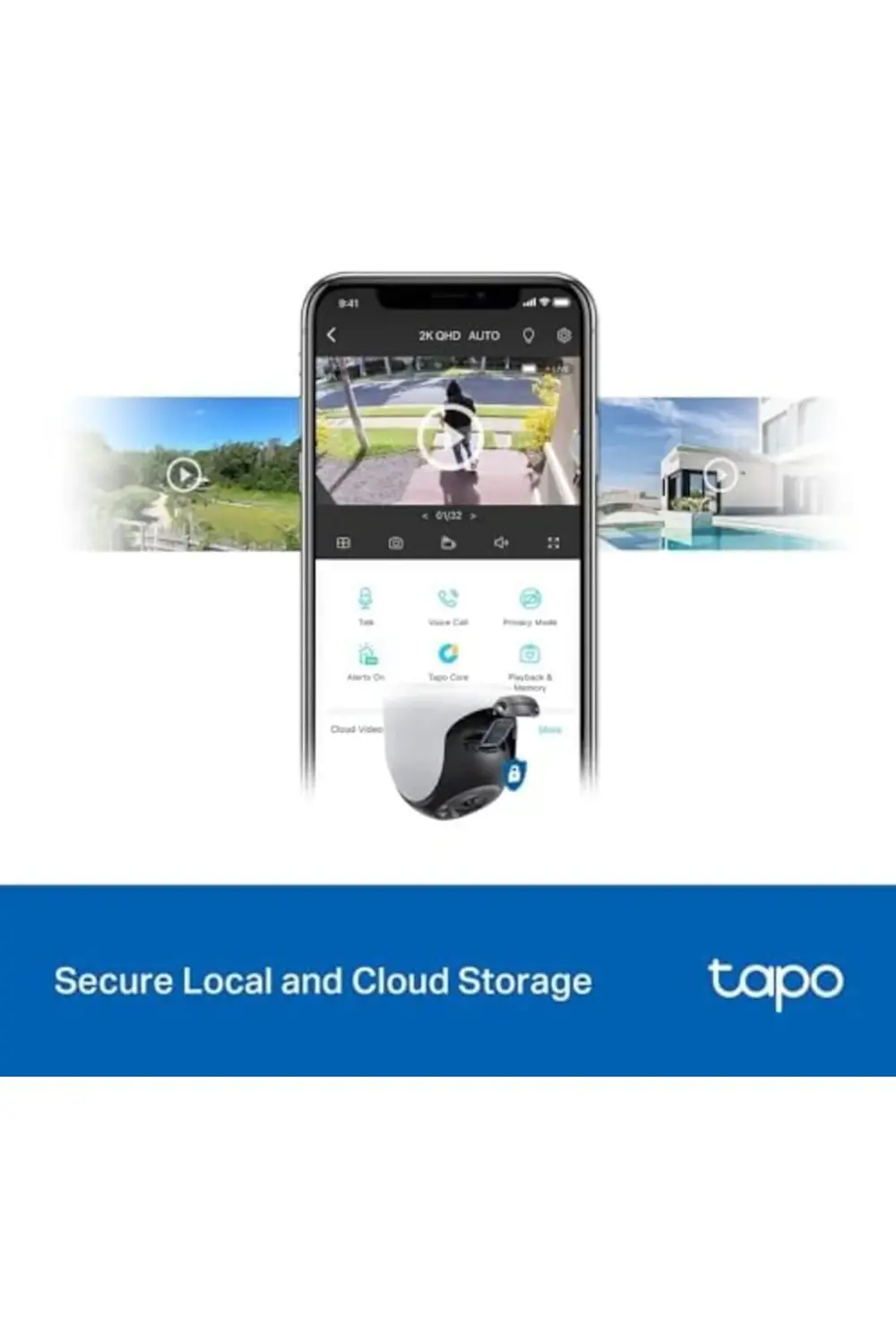 trendyvision C520WS, 2K QHD Dış Mekan Wi-Fi/Ethernet Güvenlik Kam