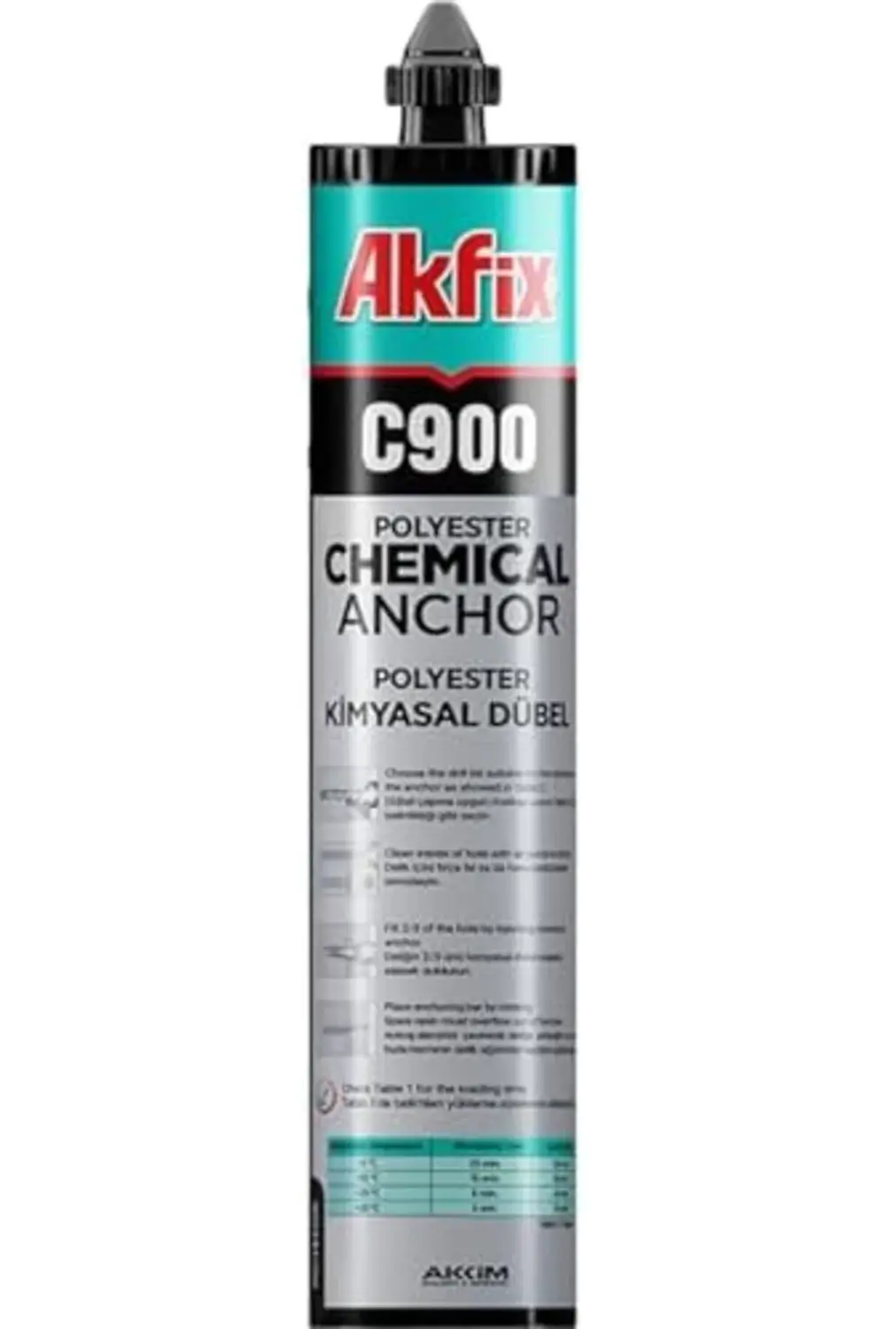 trendyvision C900 Poliester Kimyasal Dübel, 345ml, ve Taş Yüzeyle