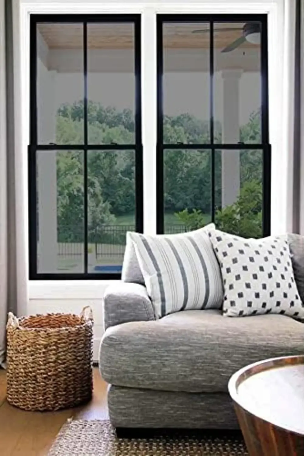 trendyvision Cam Filmi Siyah Amerikan Çizilmez Orta ton 50 cm x 7