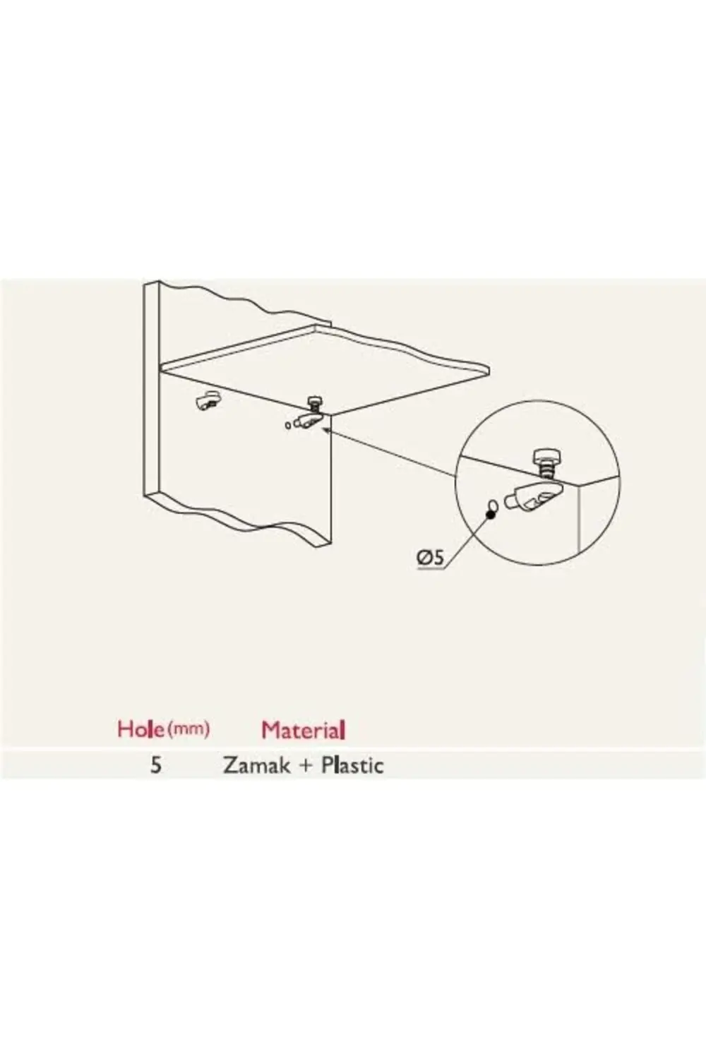 trendyvision Cam Raf Pimi Vantuzlu 5mm - 4 Adet buyflicker 395519